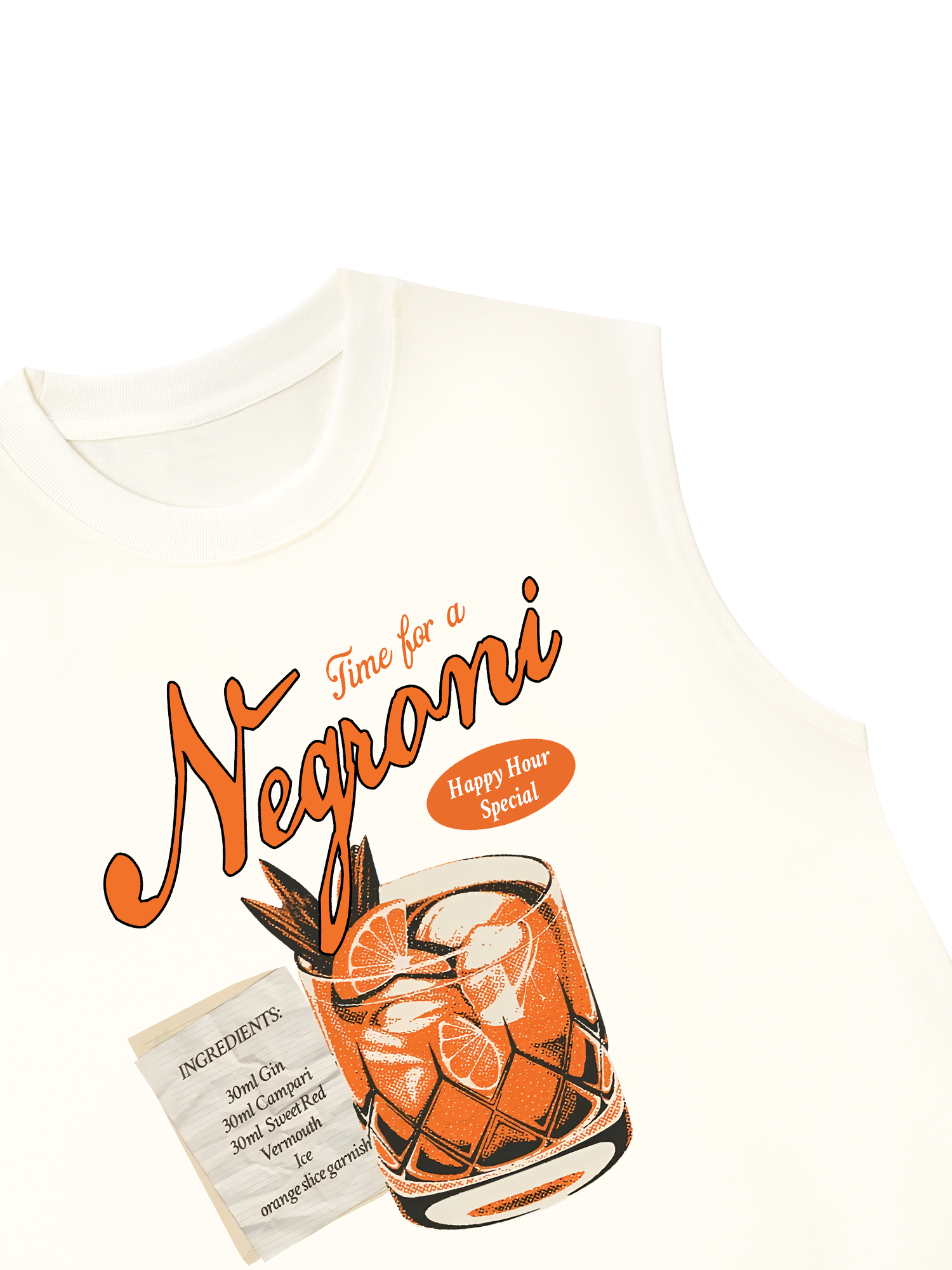 Áo Ba Lỗ Relaxed Fit Time For A Negroni