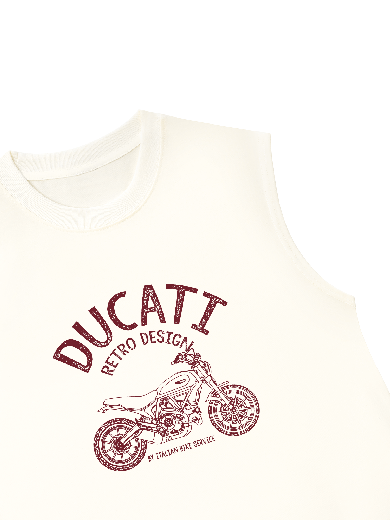 Áo Ba Lỗ Relaxed Fit Ducati Vintage Vibes