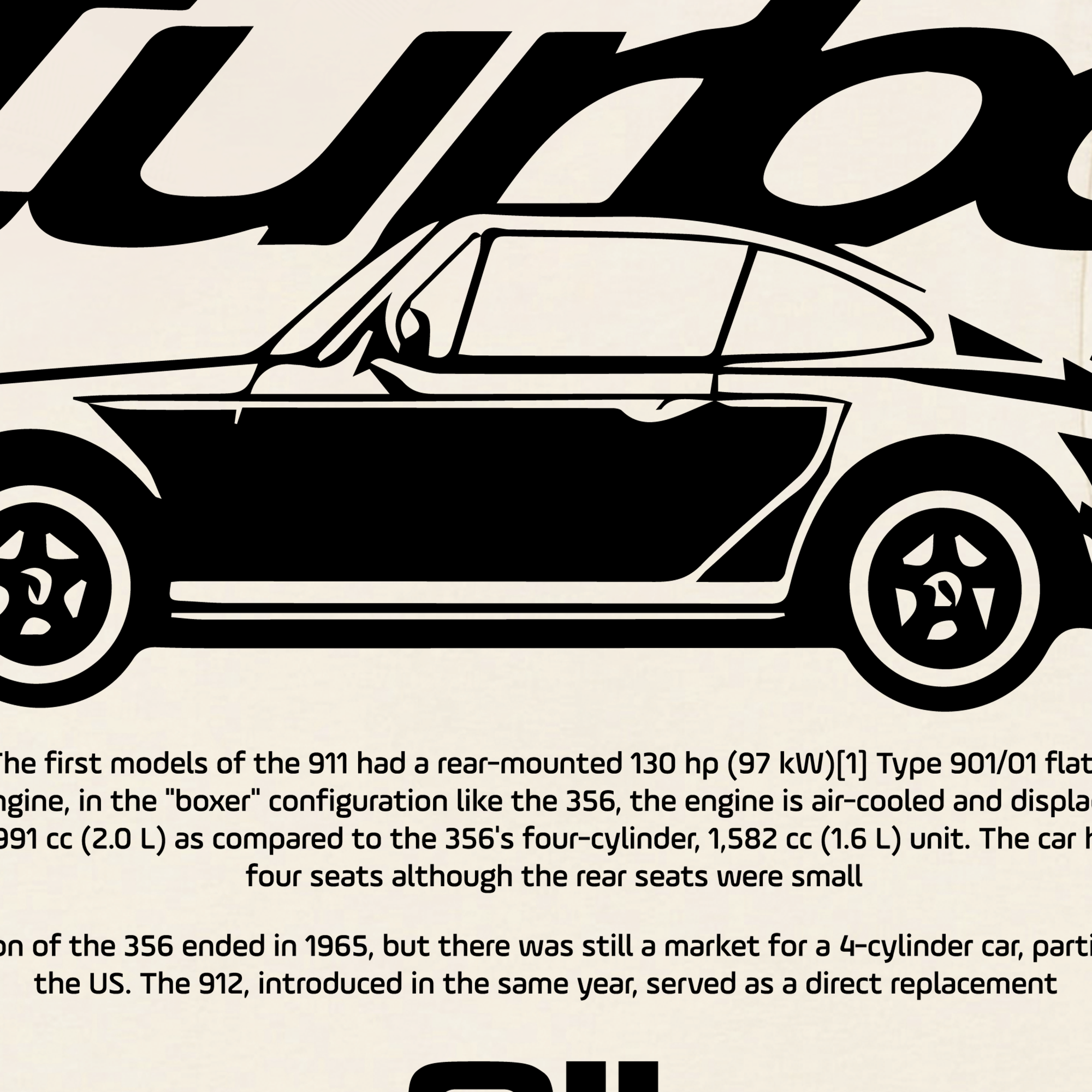 Áo Thun Oversize Porsche Classic 911 Turbo