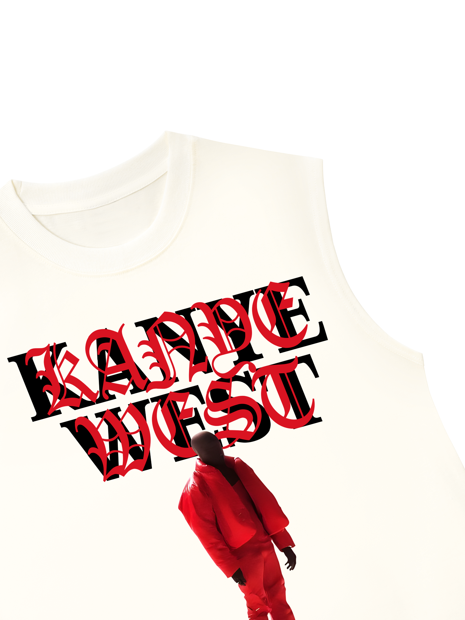 Áo Ba Lỗ Relaxed Fit Rapper Kanye West