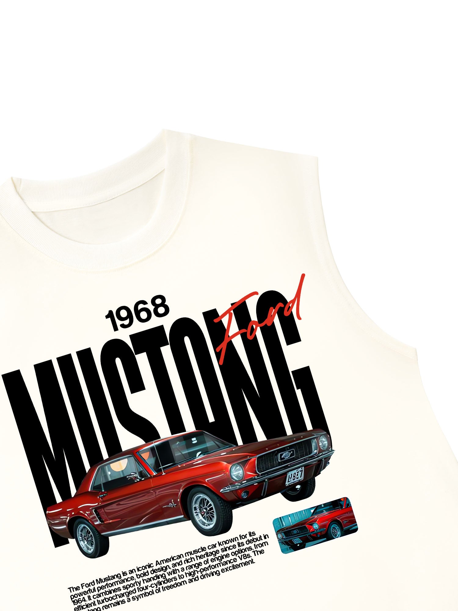 Áo Ba Lỗ Relaxed Fit Ford 1968 Mustang