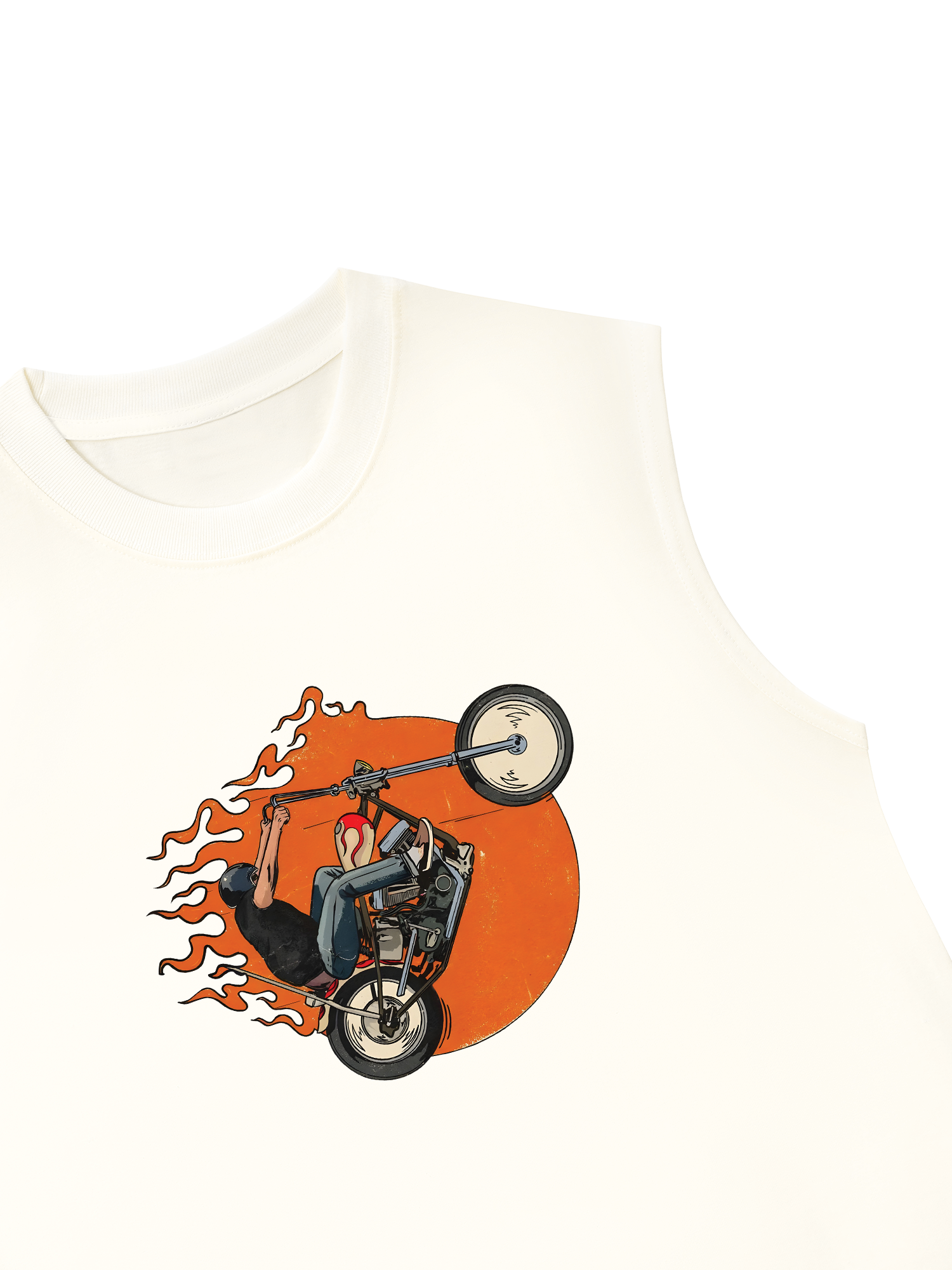 Áo Ba Lỗ Relaxed Fit Born To Ride