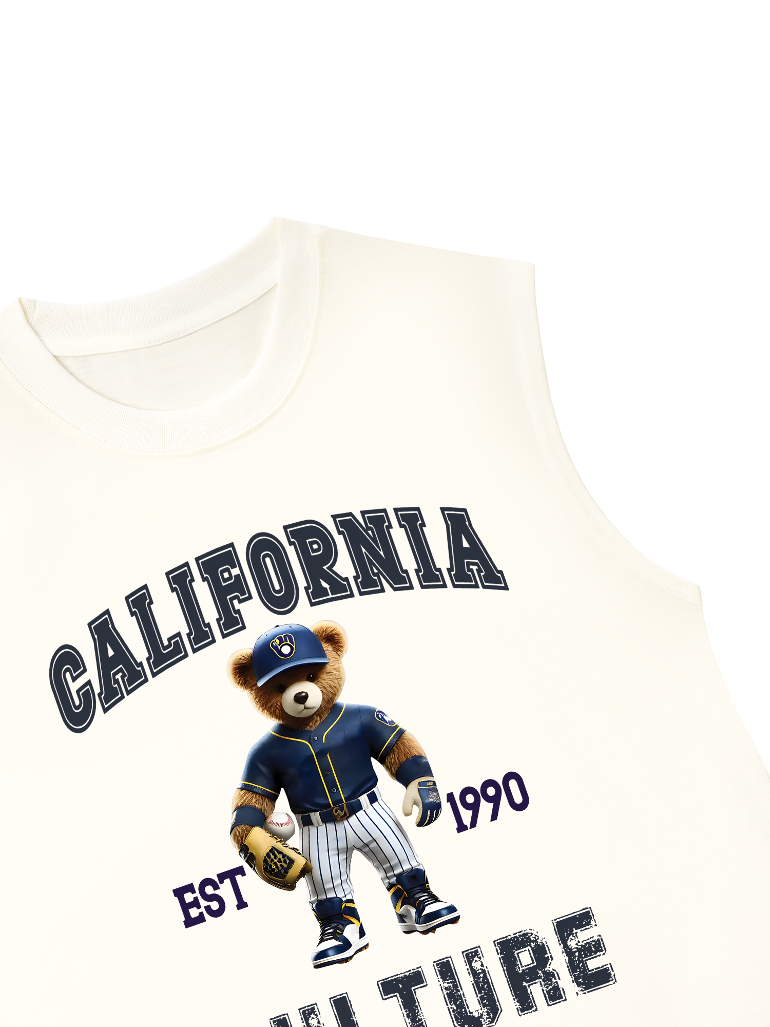 Áo Ba Lỗ Relaxed Fit Baseball California Culture