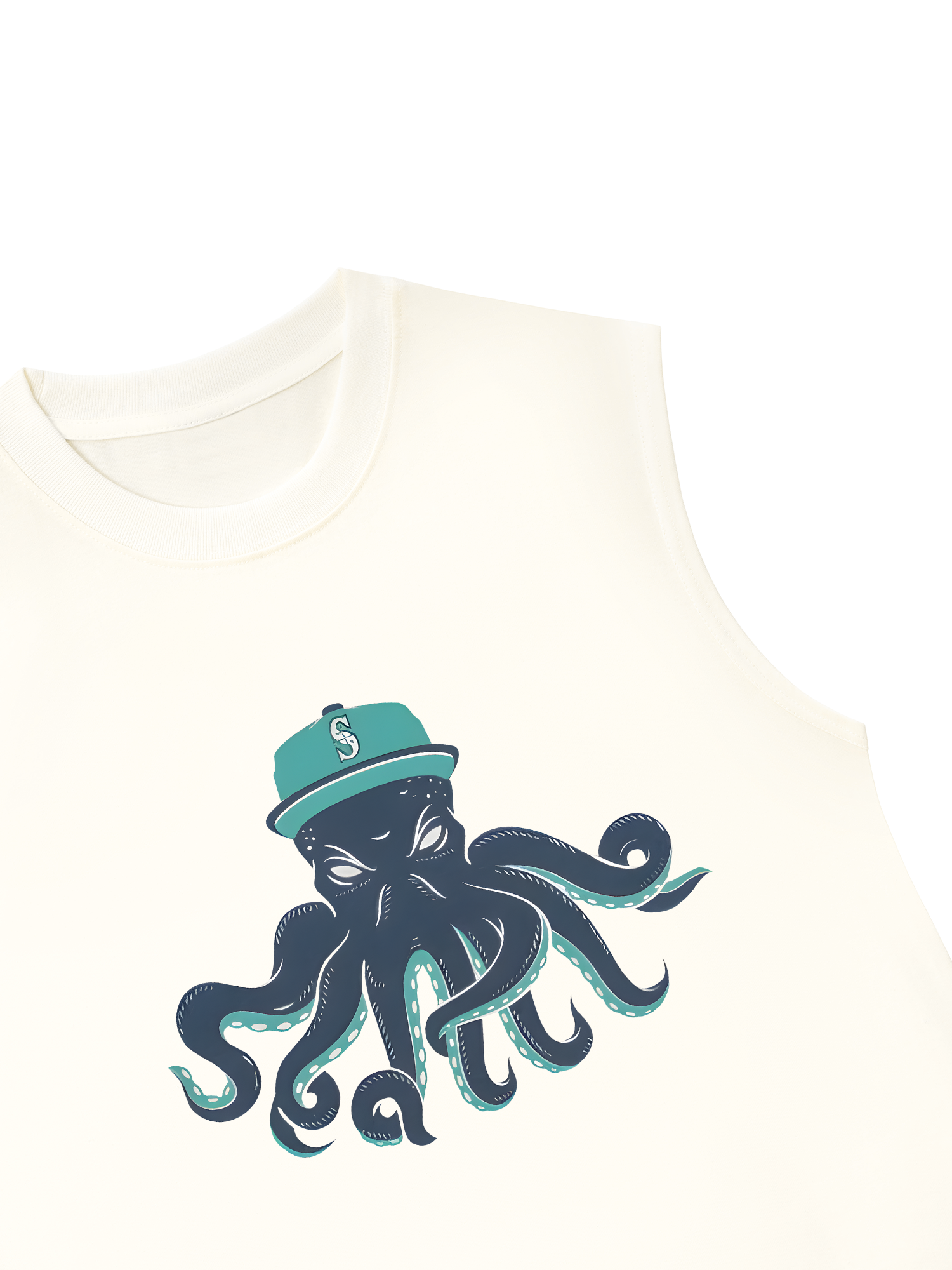 Áo Ba Lỗ Relaxed Fit Baseball Green Octopus