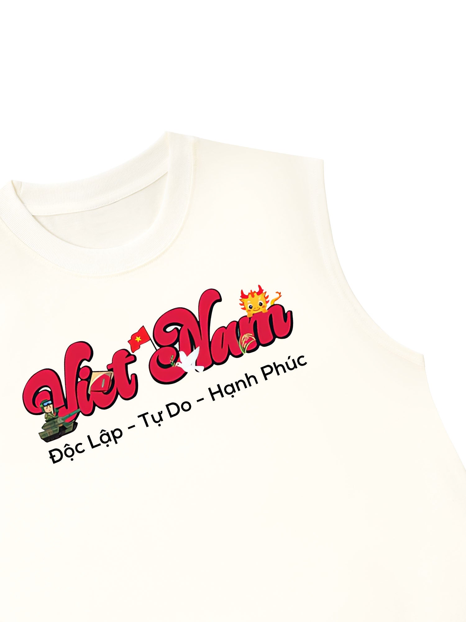Áo Ba Lỗ Relaxed Fit Việt Nam Tự Do