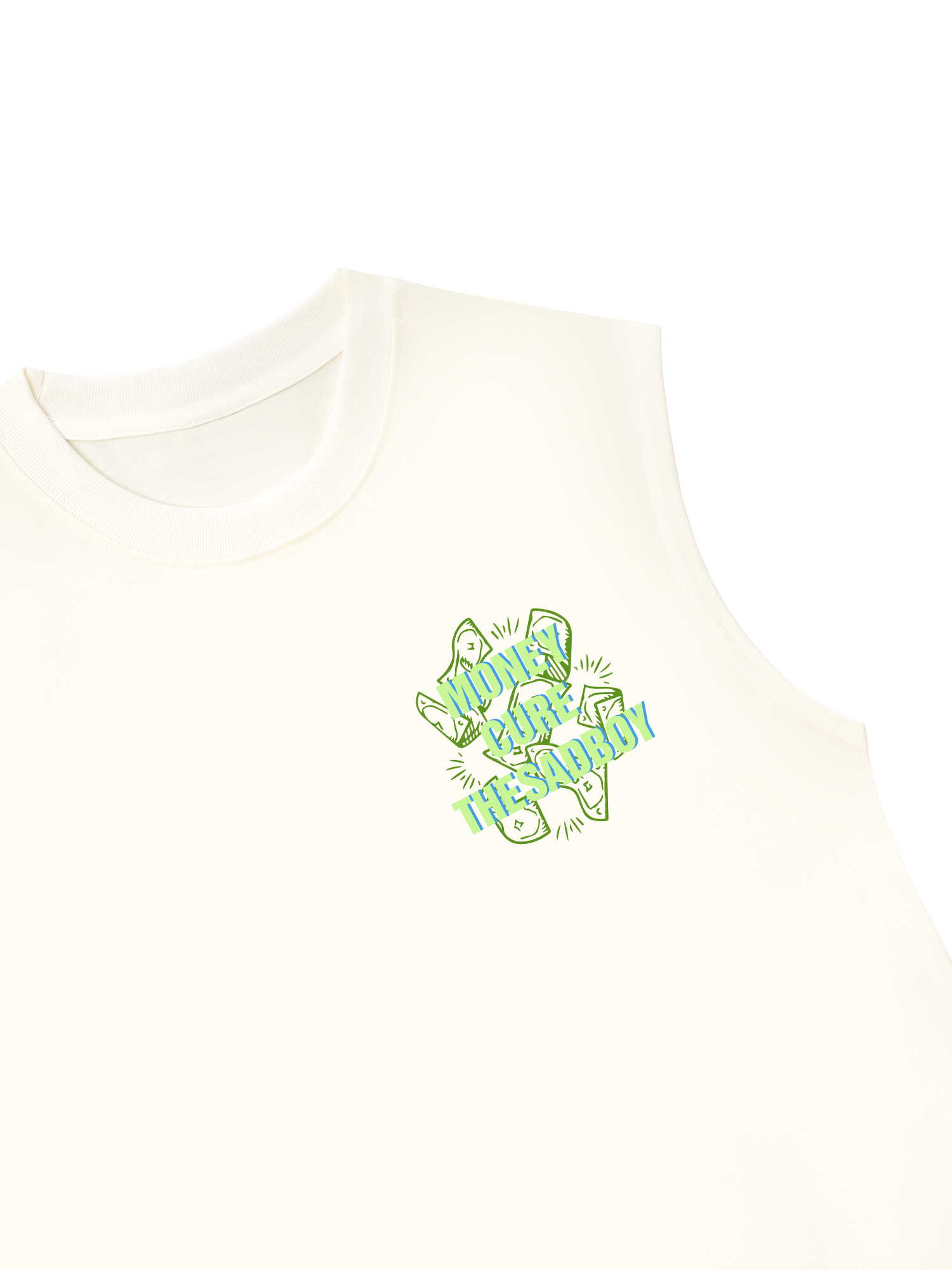 Áo Ba Lỗ Relaxed Fit Money Cure The Sad Boy