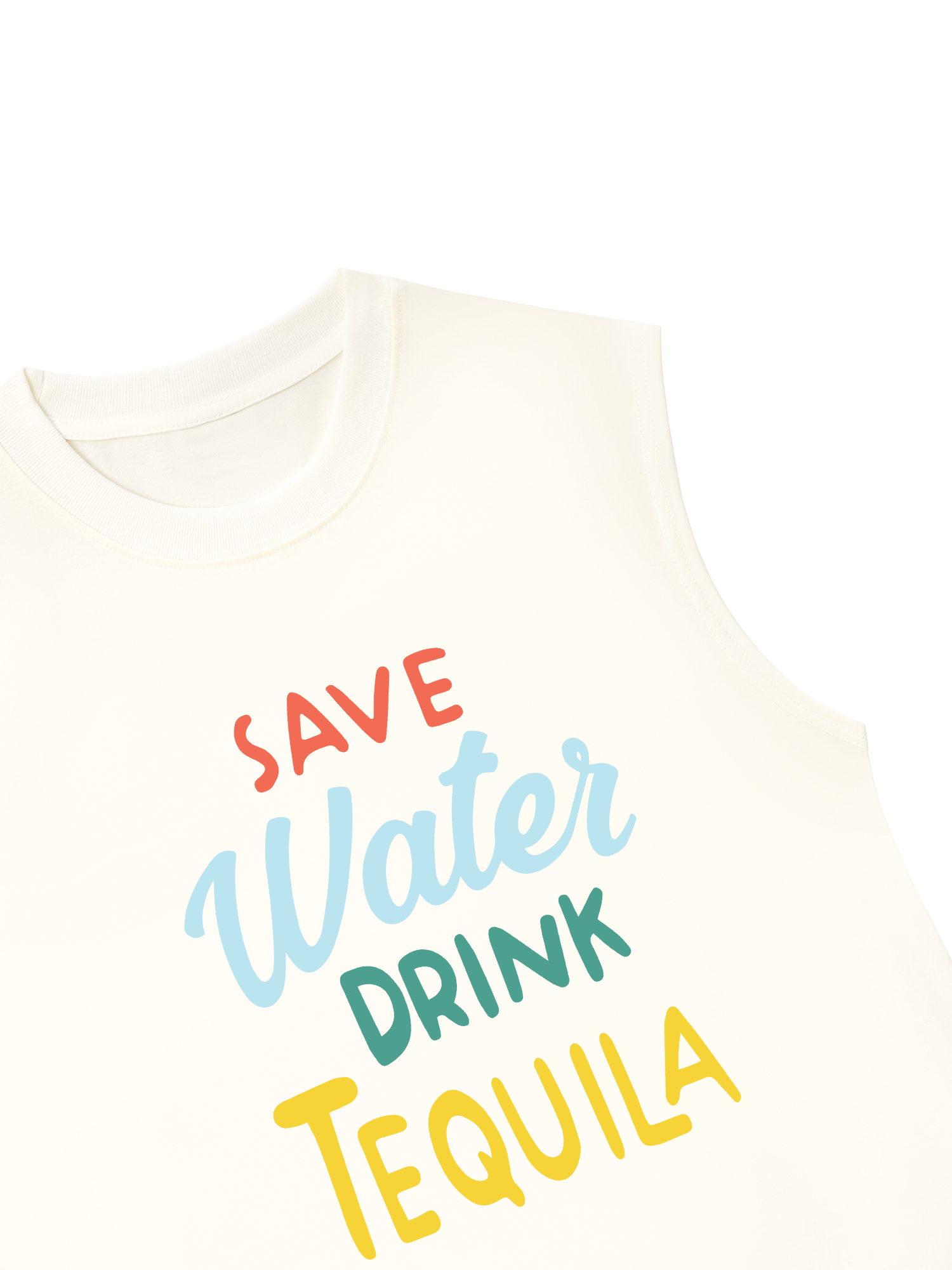 Áo Ba Lỗ Relaxed Fit Save Water Drink Tequila
