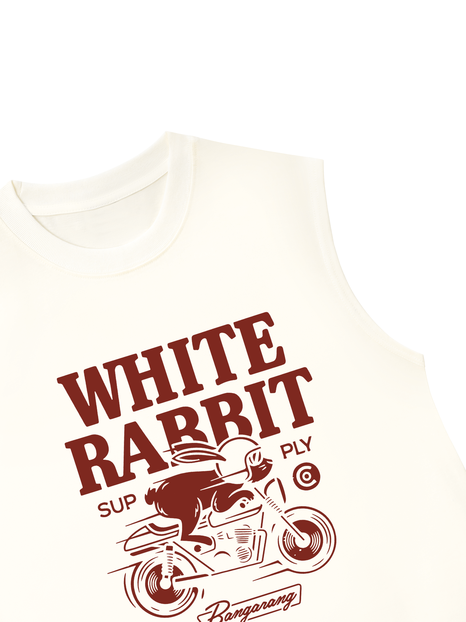 Áo Ba Lỗ Relaxed Fit White Rabbit