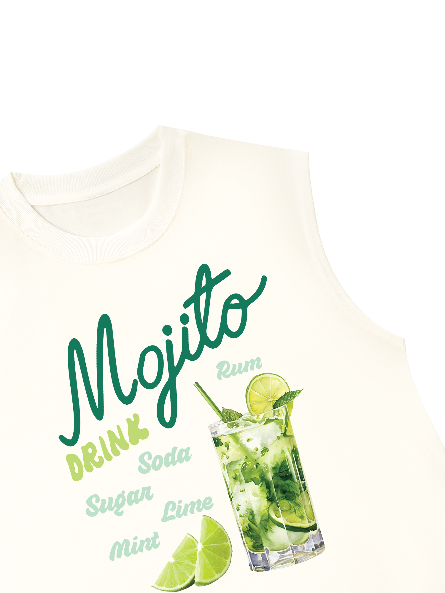Áo Ba Lỗ Relaxed Fit Mojito Drink
