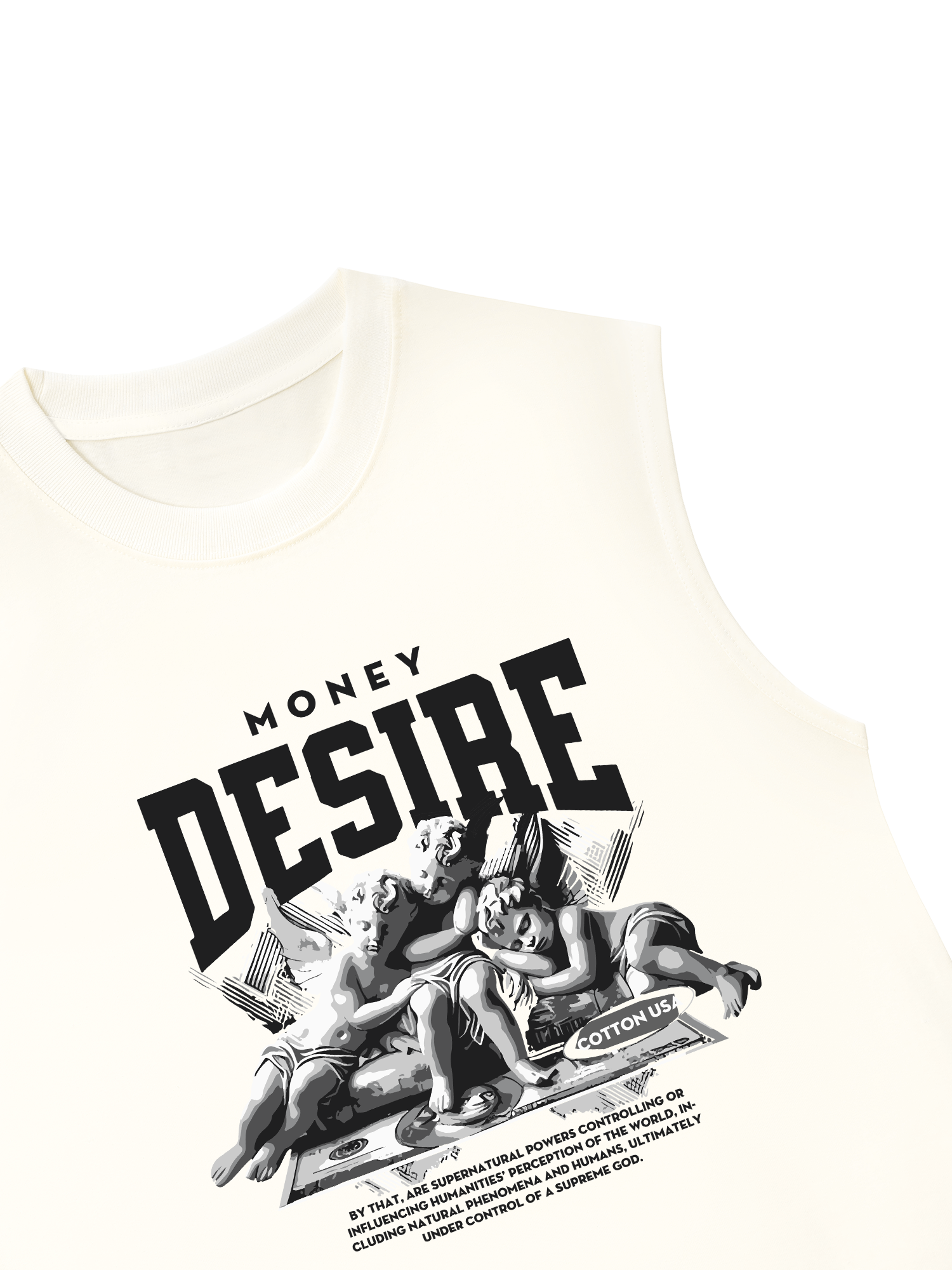 Áo Ba Lỗ Relaxed Fit Money Desire Angel