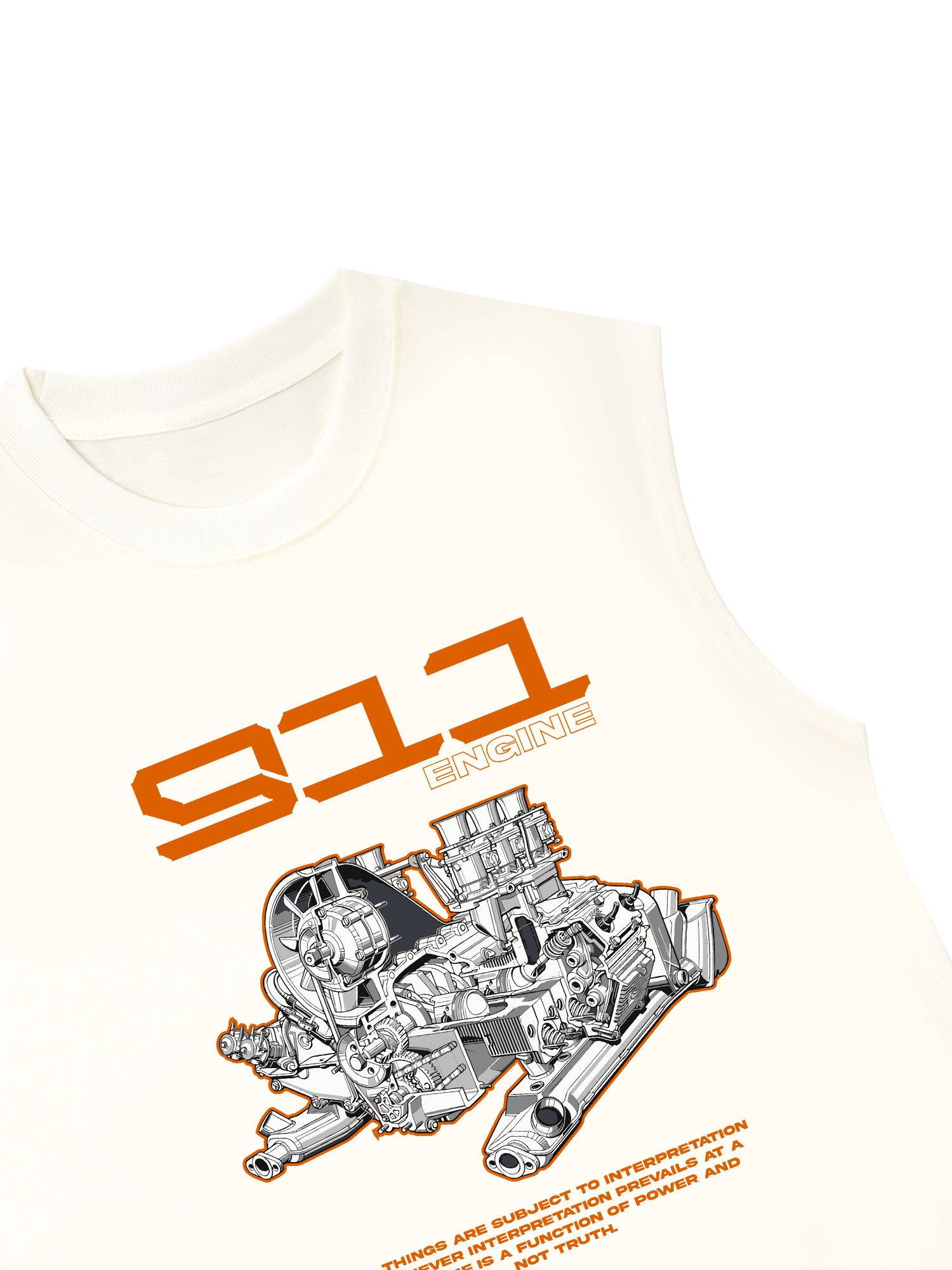 Áo Ba Lỗ Relaxed Fit Porsche 911 Engine