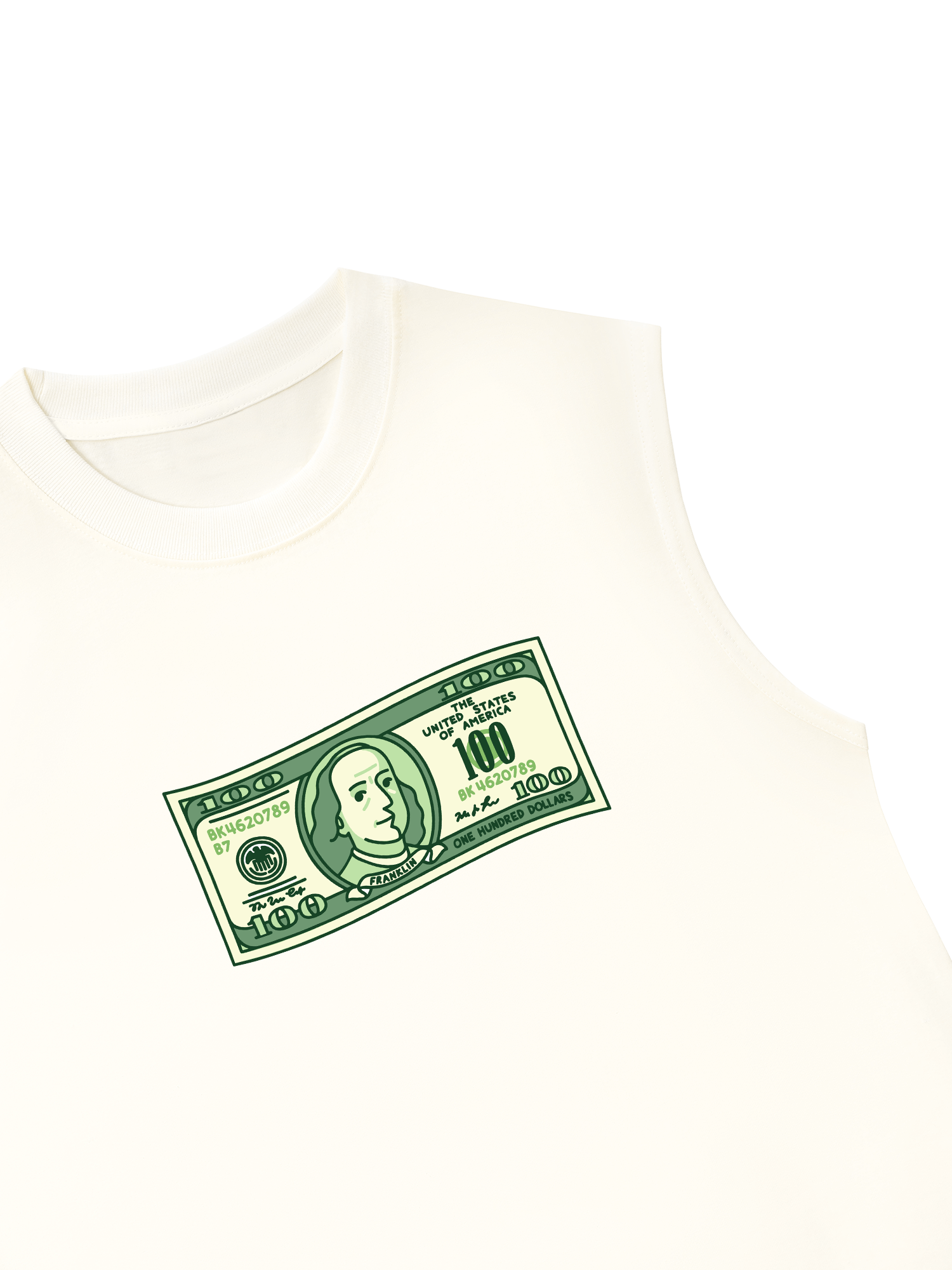 Áo Ba Lỗ Relaxed Fit Money Cash Rules Everything