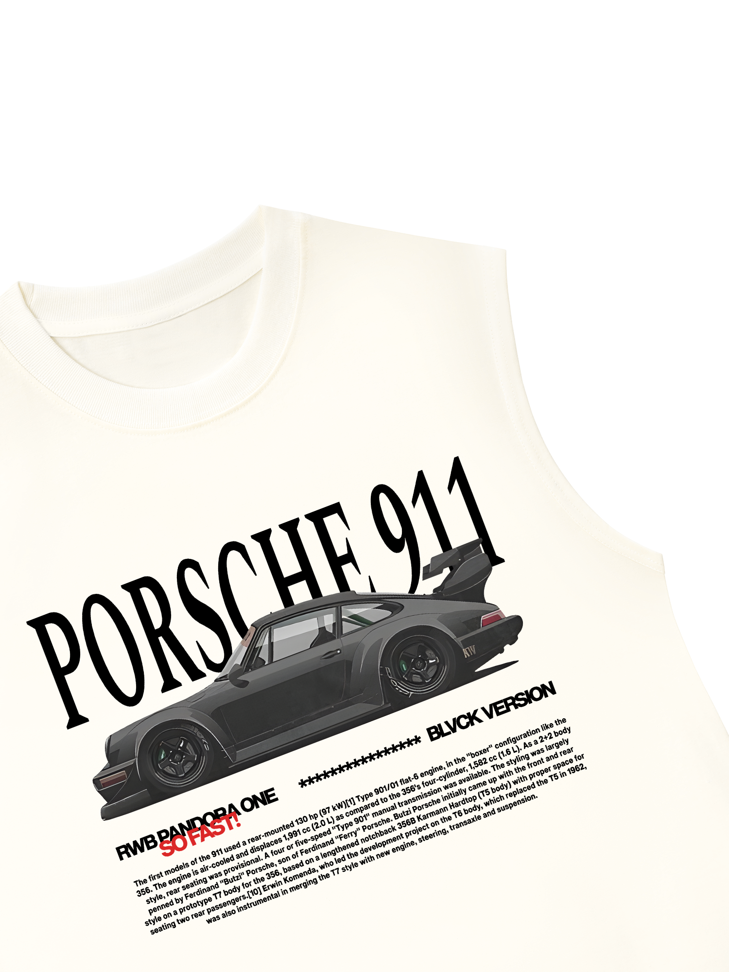 Áo Ba Lỗ Relaxed Fit Porsche RWB Pandora One