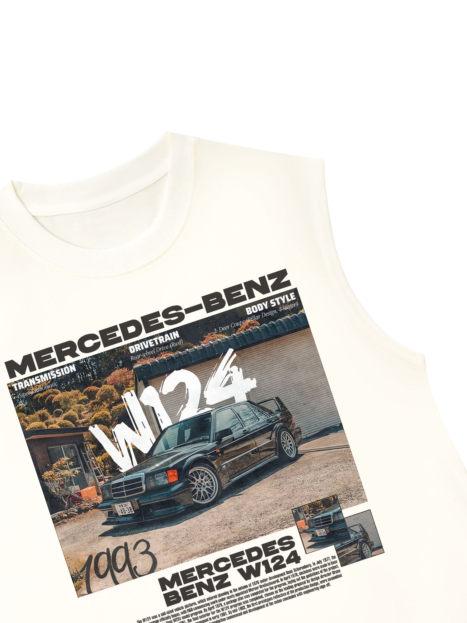 Áo Ba Lỗ Relaxed Fit Mercedes W124 1993