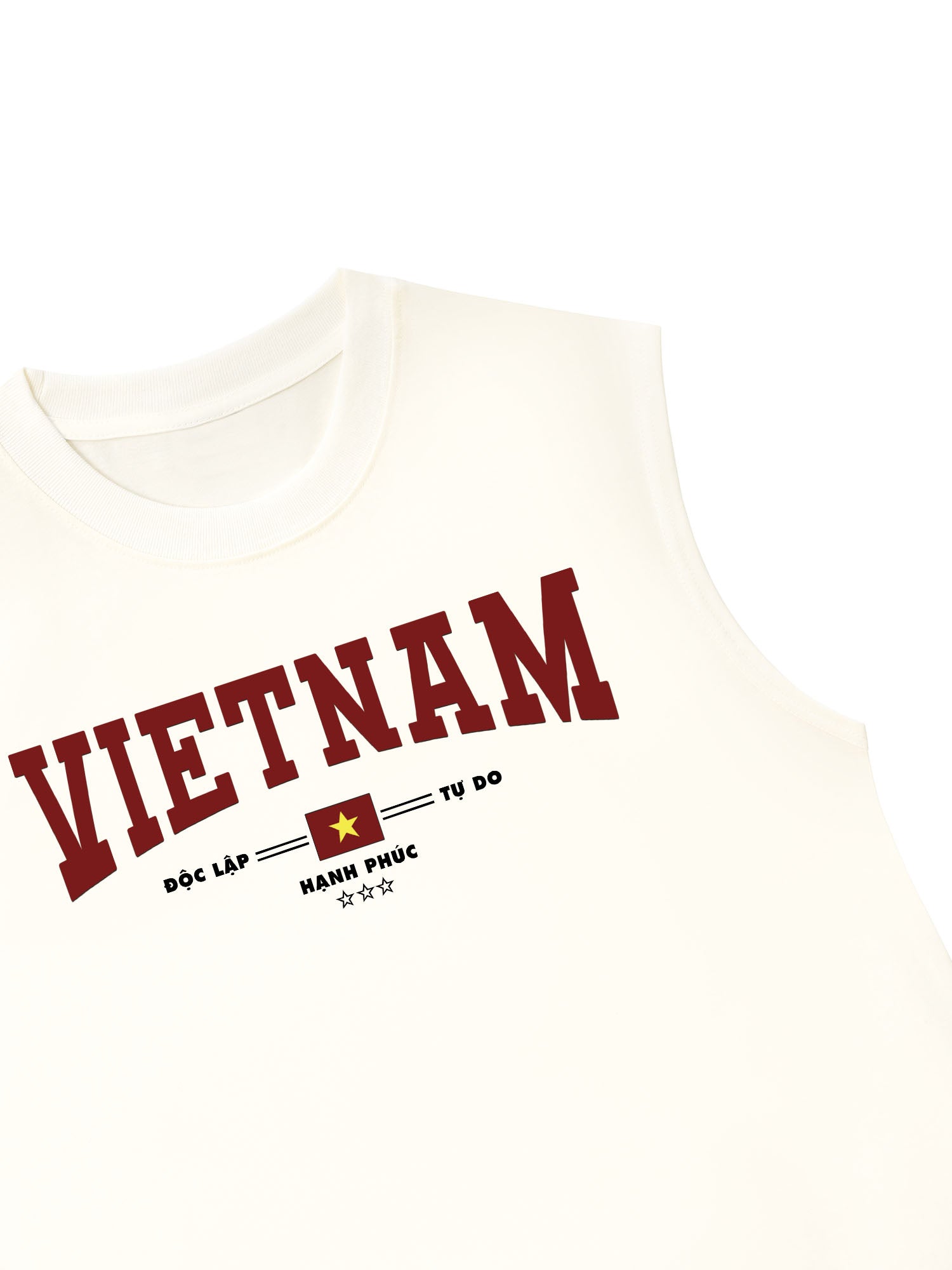 Áo Ba Lỗ Relaxed Fit Việt Nam Độc lập - Tự Do - Hạnh Phúc 3