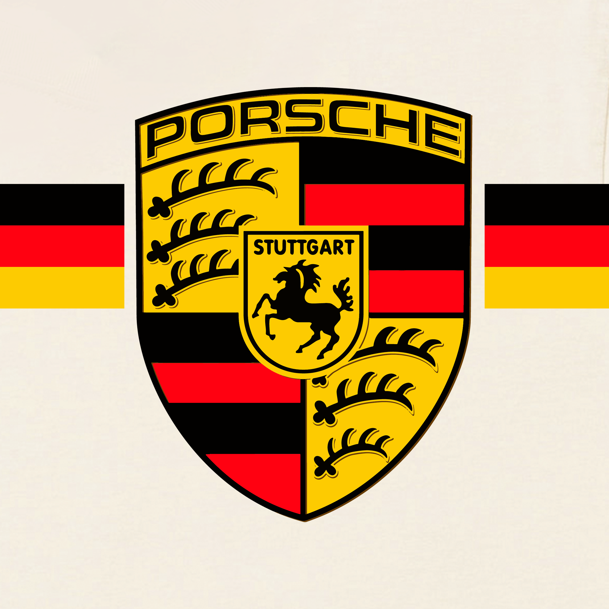 Áo Thun Oversize Porsche Logo Flag