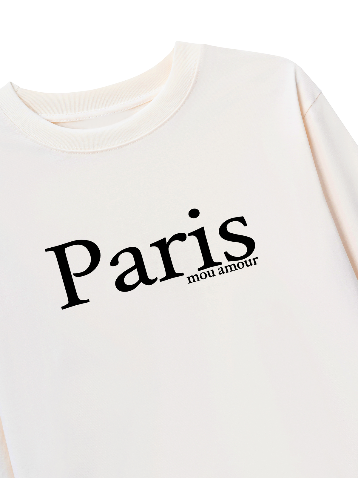 Áo Thun Dài Tay Paris Mou Amour