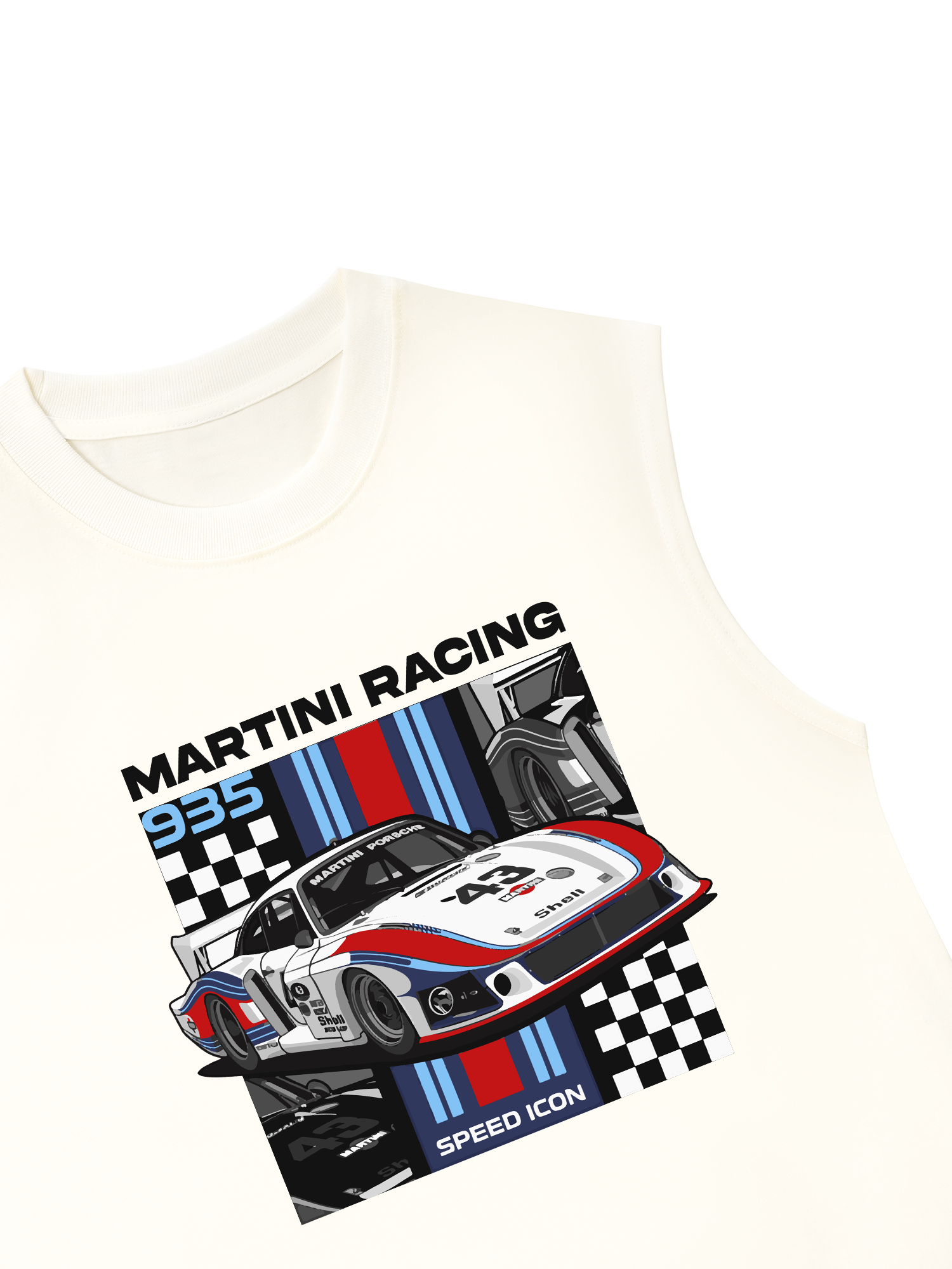 Áo Ba Lỗ Relaxed Fit Porsche 935 Martini Racing