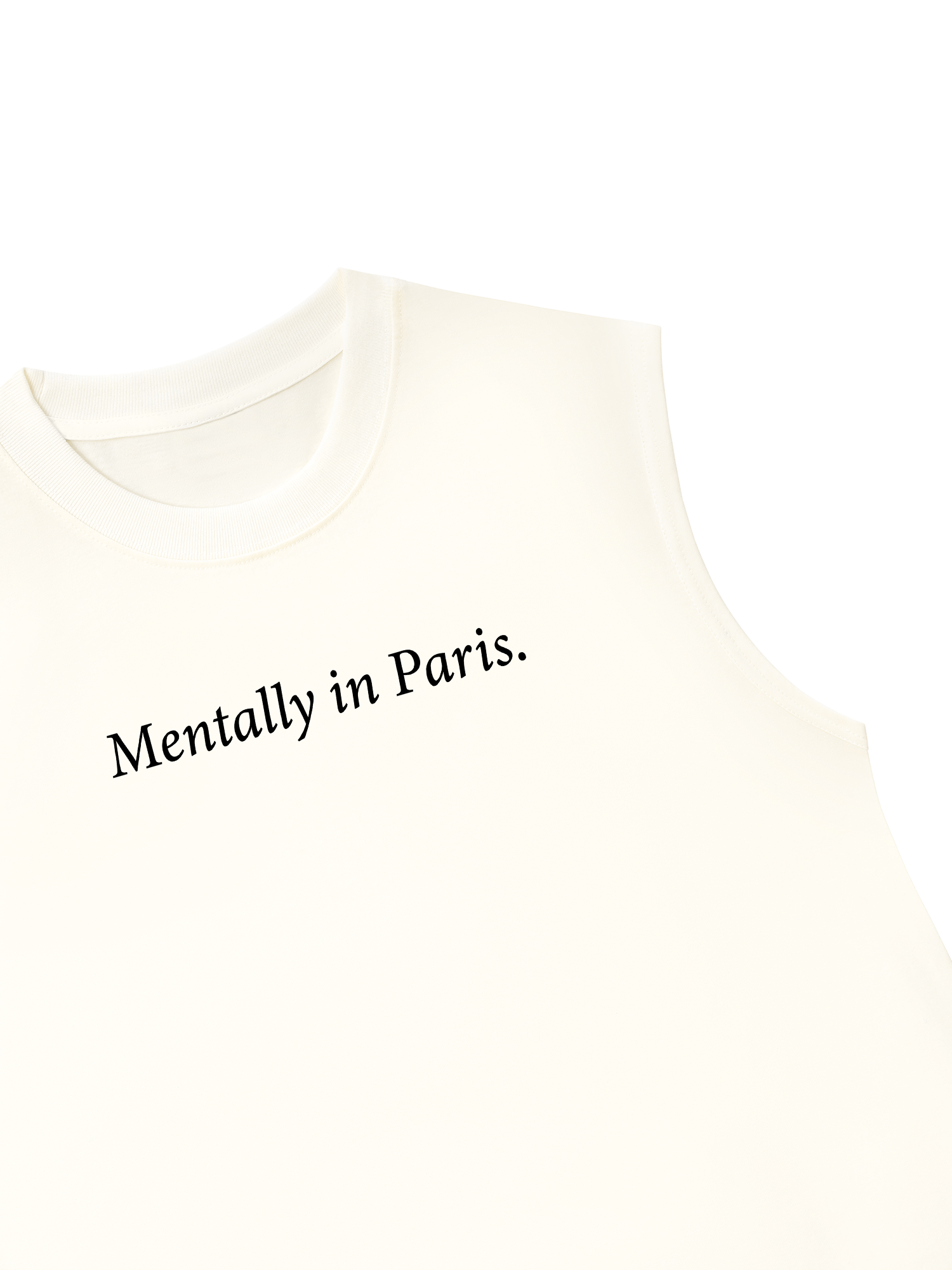 Áo Ba Lỗ Relaxed Fit Mentally In Paris