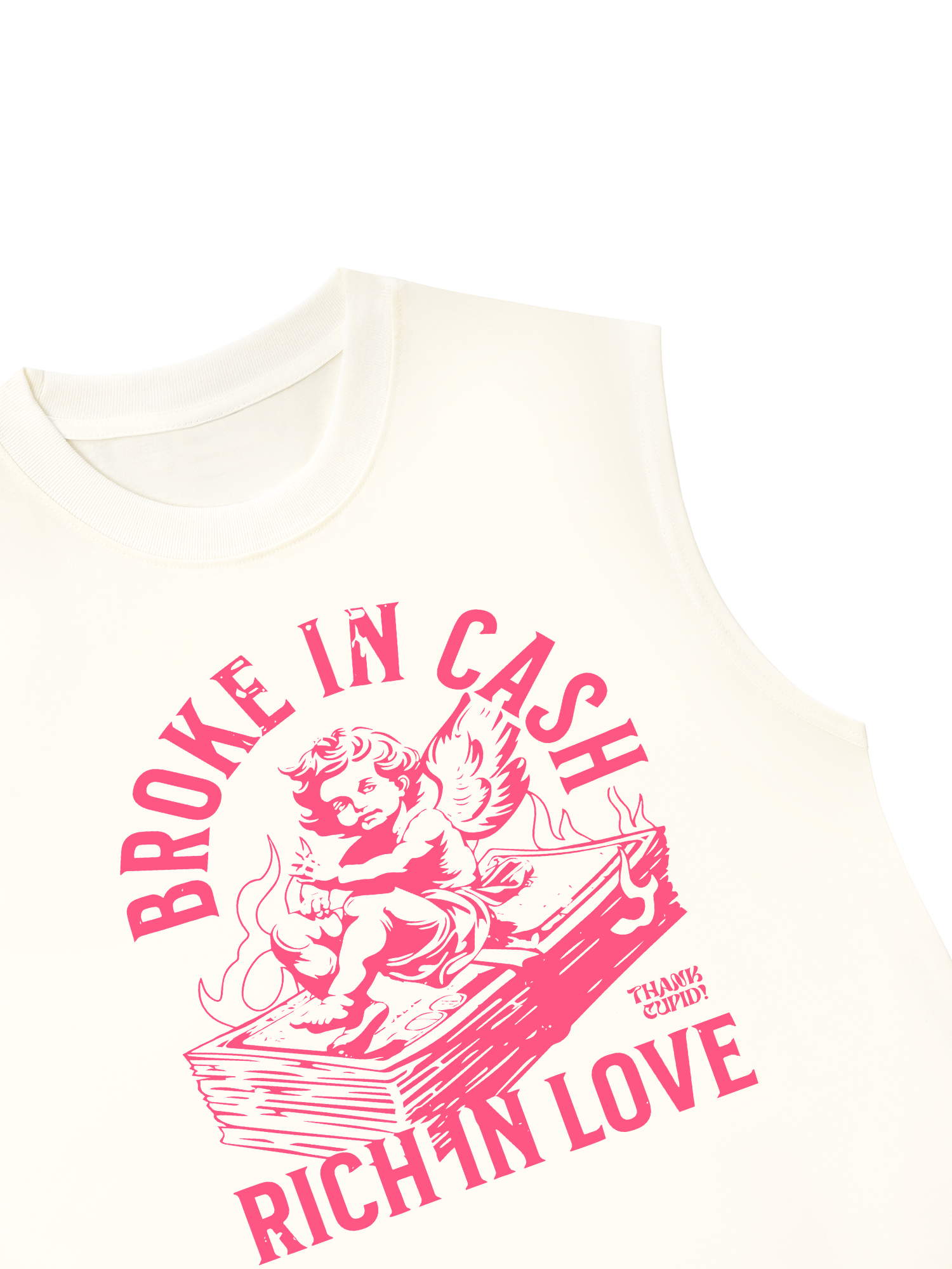 Áo Ba Lỗ Relaxed Fit Money Broke In Cash