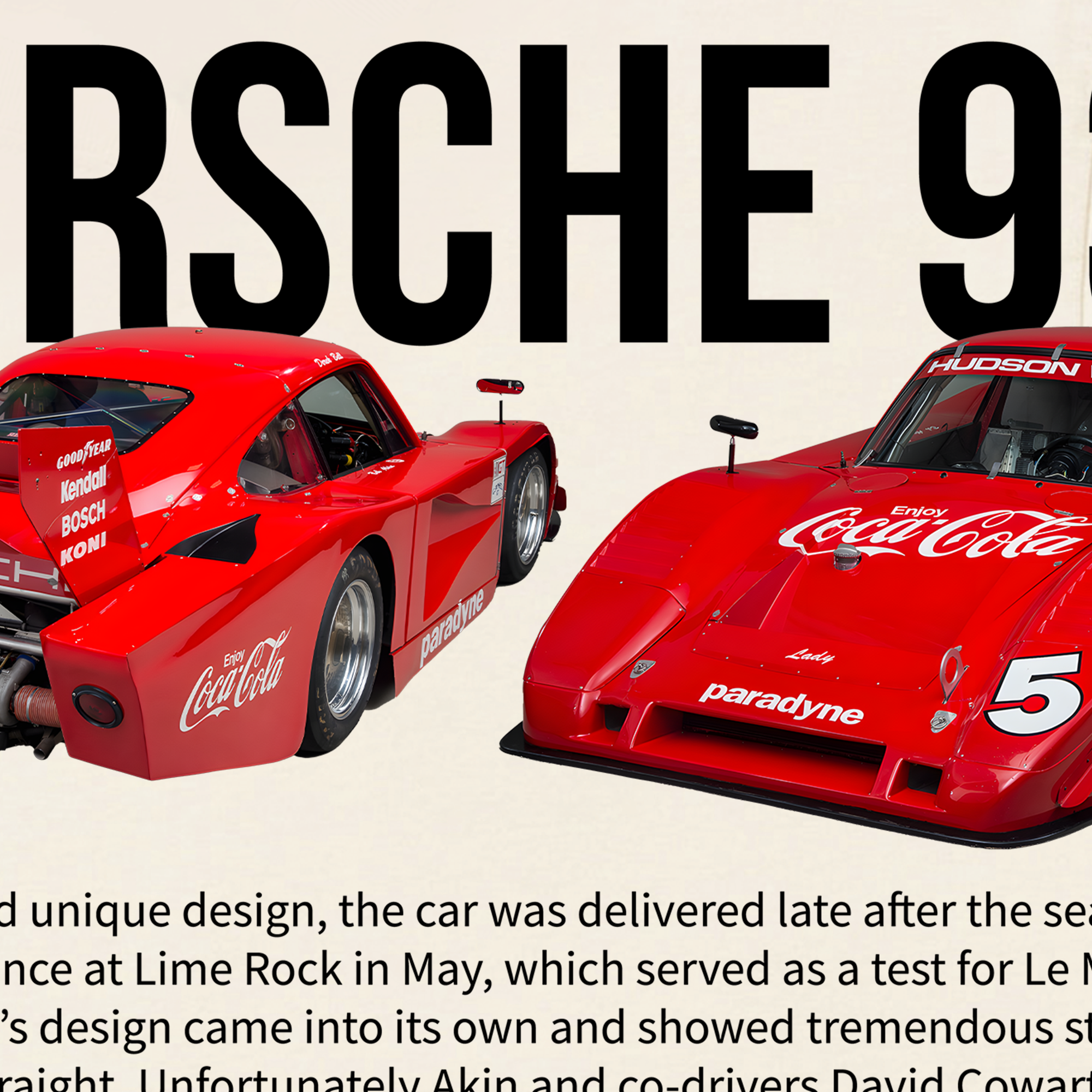 Áo Thun Oversize Porsche 935 Coca Cola