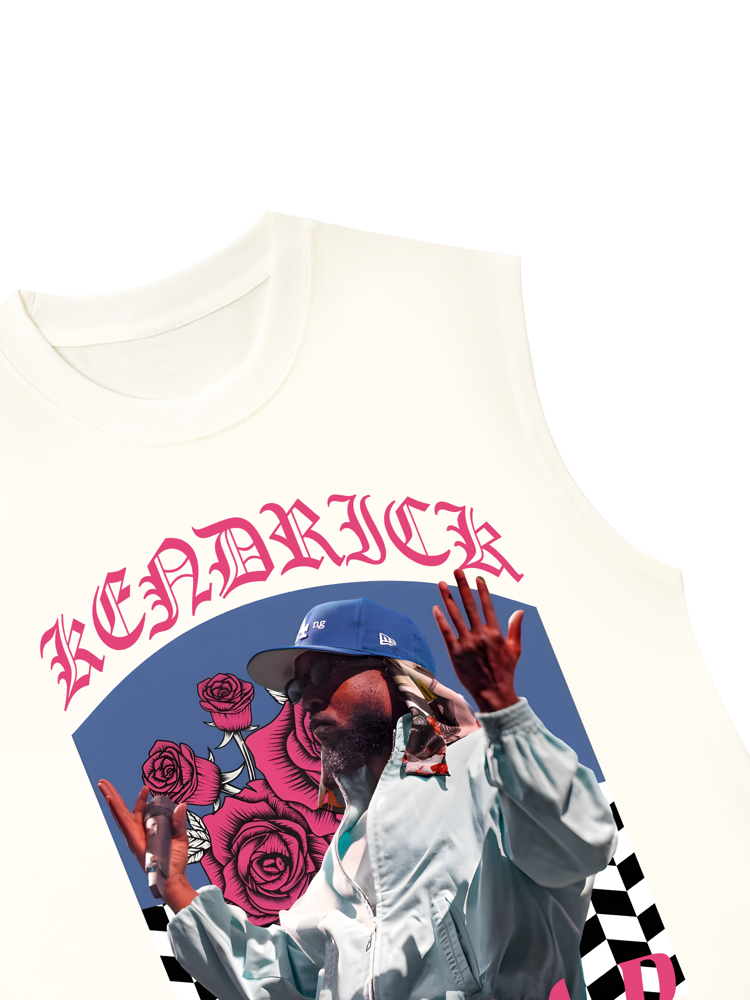 Áo Ba Lỗ Relaxed Fit Rapper Kendrick Lamar Roses