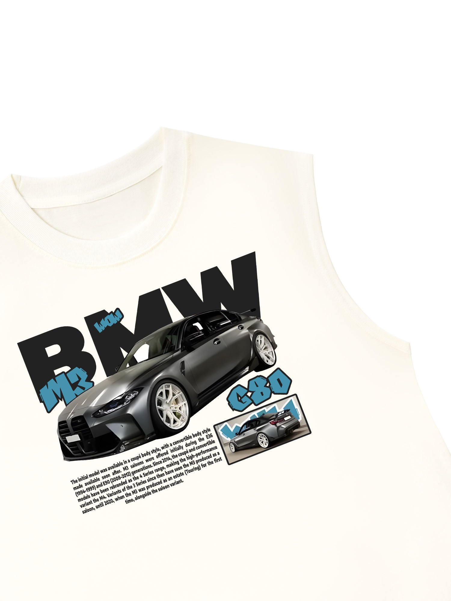 Áo Ba Lỗ Relaxed Fit BMW M3 G80 Gravity