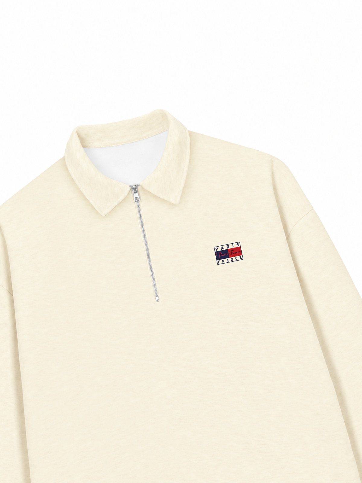 Áo Sweater Polo Nỉ Hai Da Basic Paris France