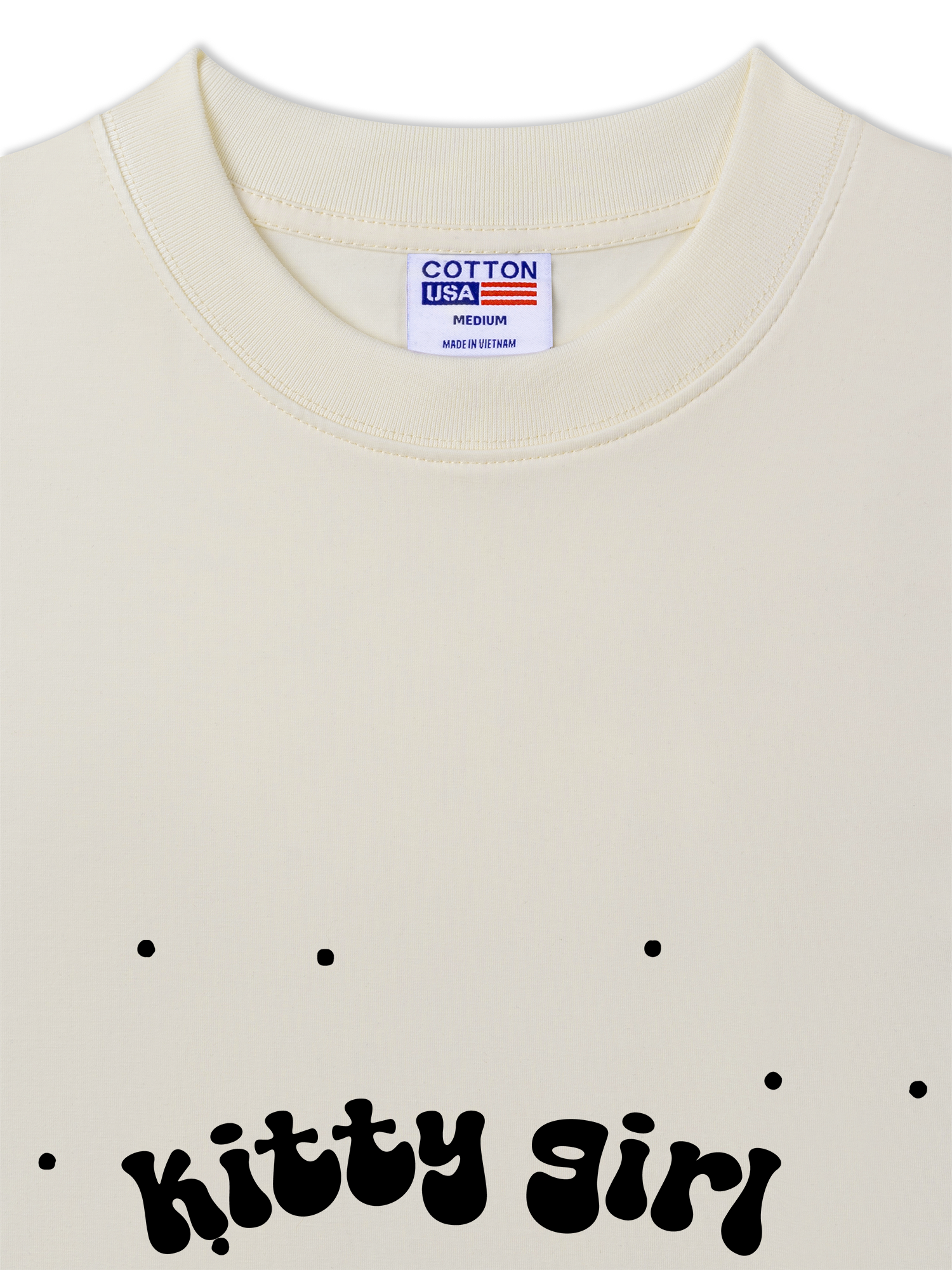 Áo Thun Relaxed Fit Soft Paw Kitty Girl