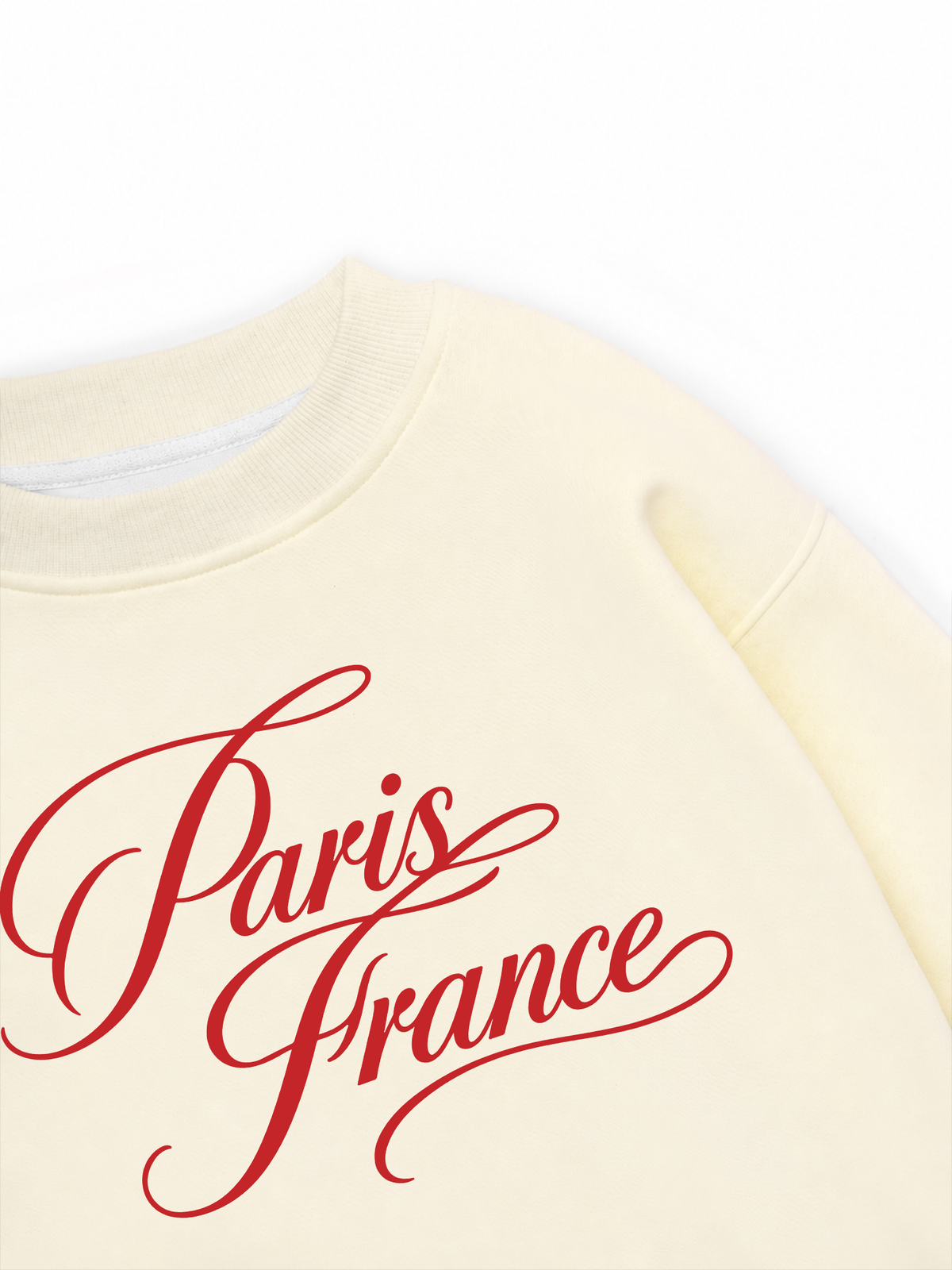 Áo Sweater Nỉ Hai Da  Red Paris France