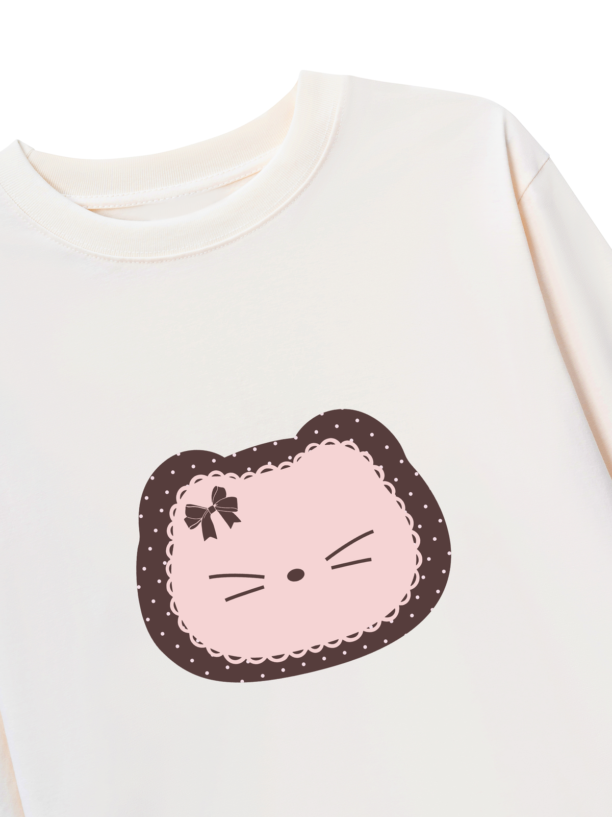 Áo Thun Dài Tay Dotty Mood Cute Cat