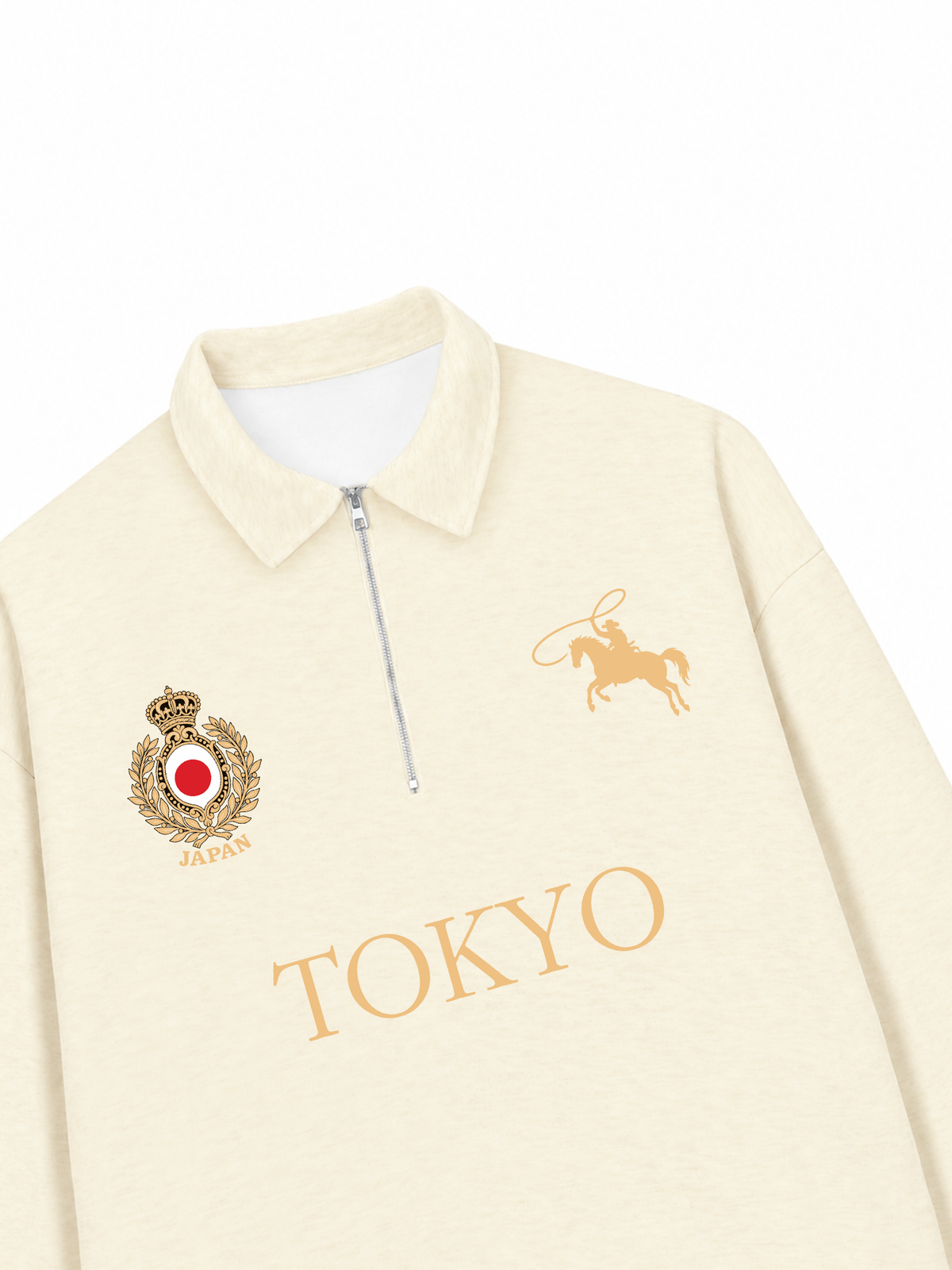 Áo Sweater Polo Nỉ Hai Da Vintage Tokyo