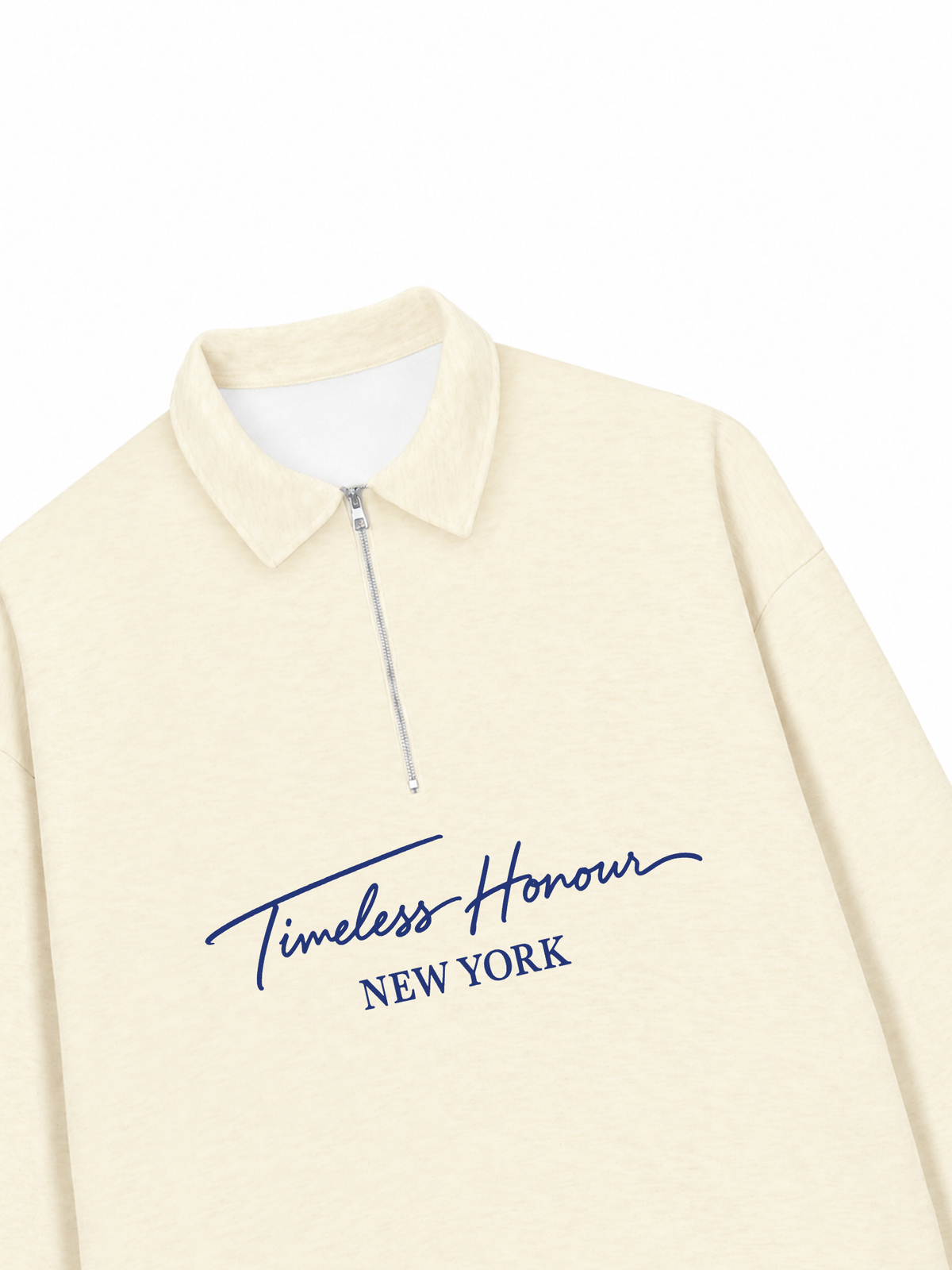 Áo Sweater Polo Nỉ Hai Da  Blue Timeless Honour
