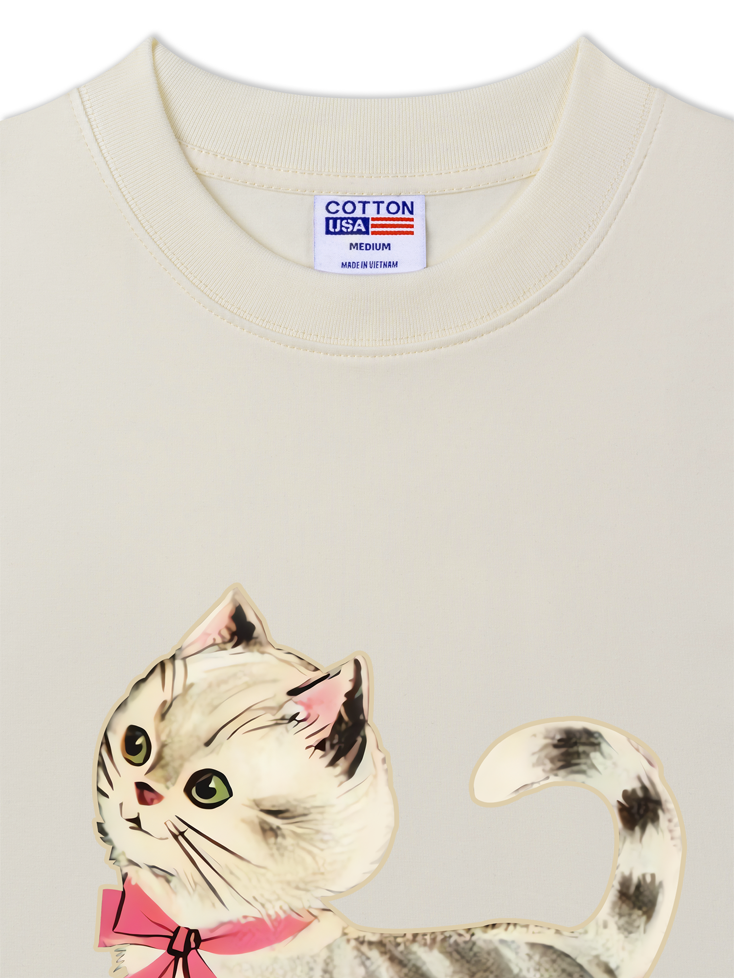 Áo Thun Relaxed Fit Soft Paw Pet Friend Cat