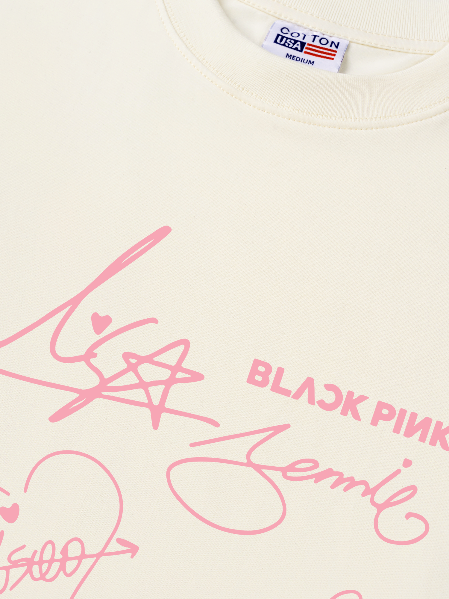 Áo Thun Relaxed Fit Idols BlackPink Sign