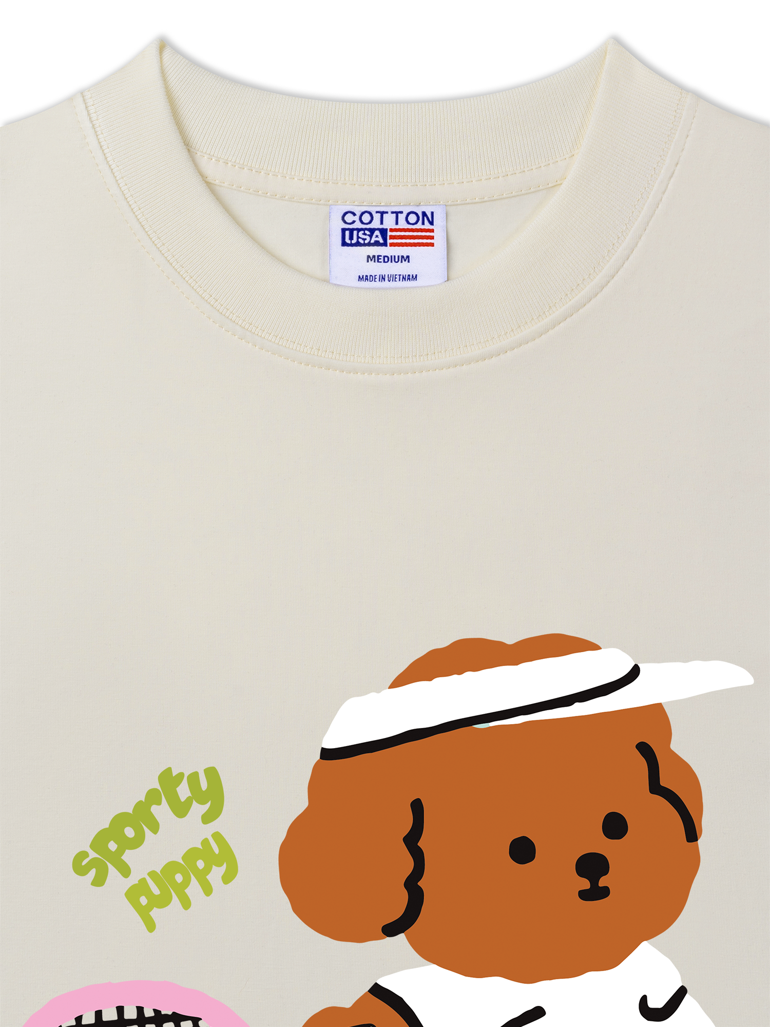 Áo Thun Relaxed Fit Soft Paw Sporty Puppy