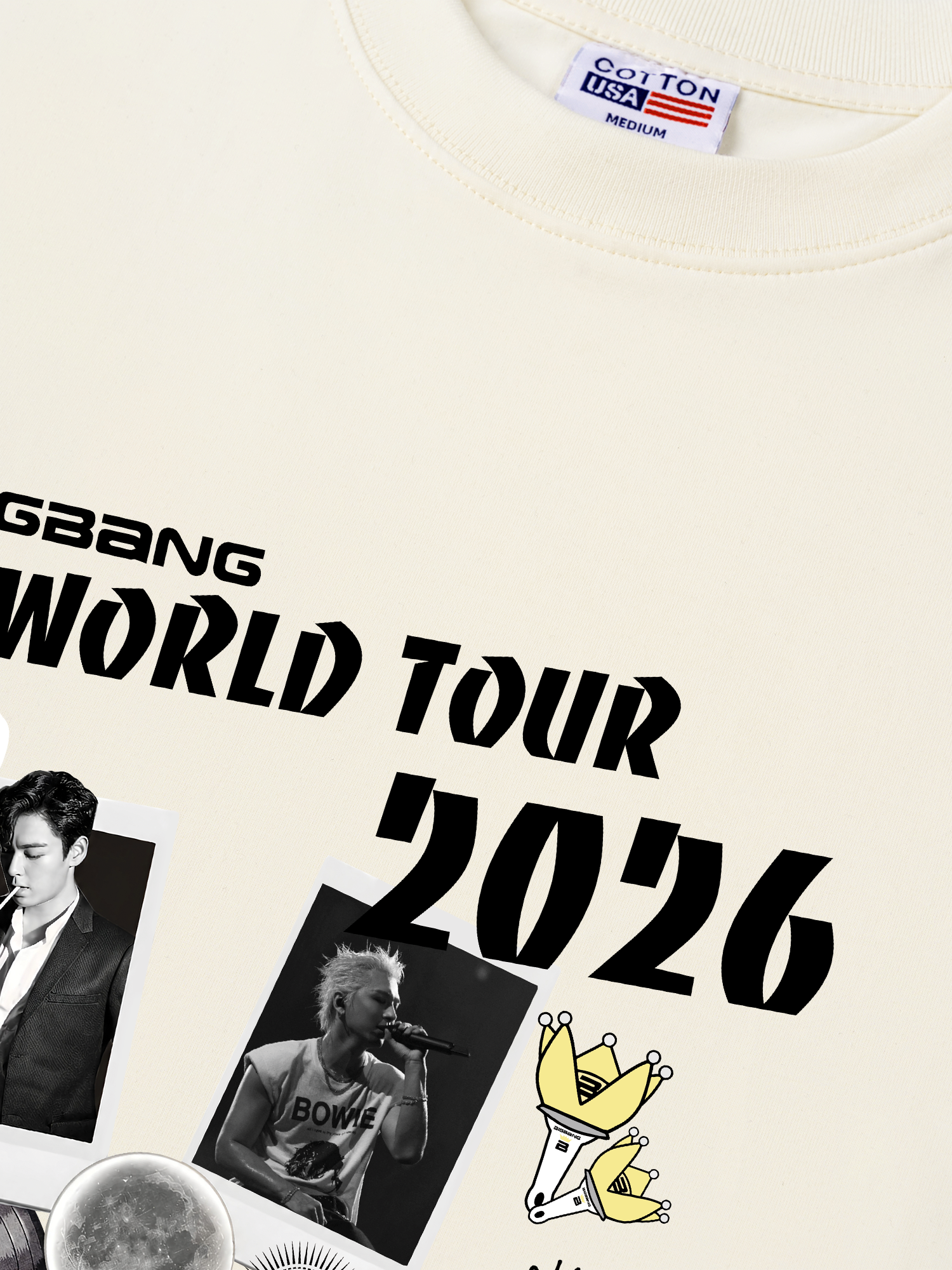 Áo Thun Relaxed Fit Idols Big Bang World Tour 2026