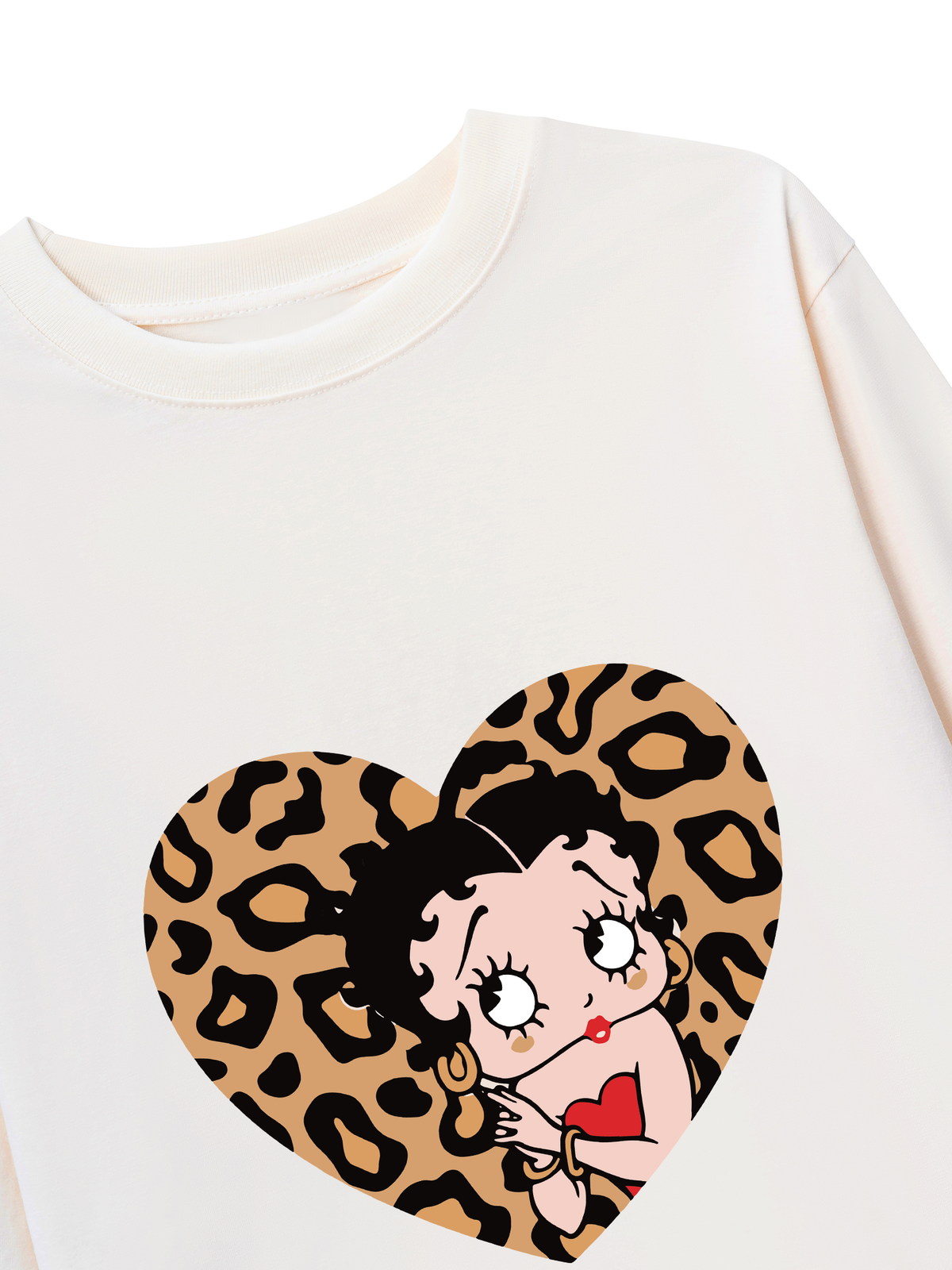 Áo Thun Dài Tay Urban Leopard Betty Cheetah Heart