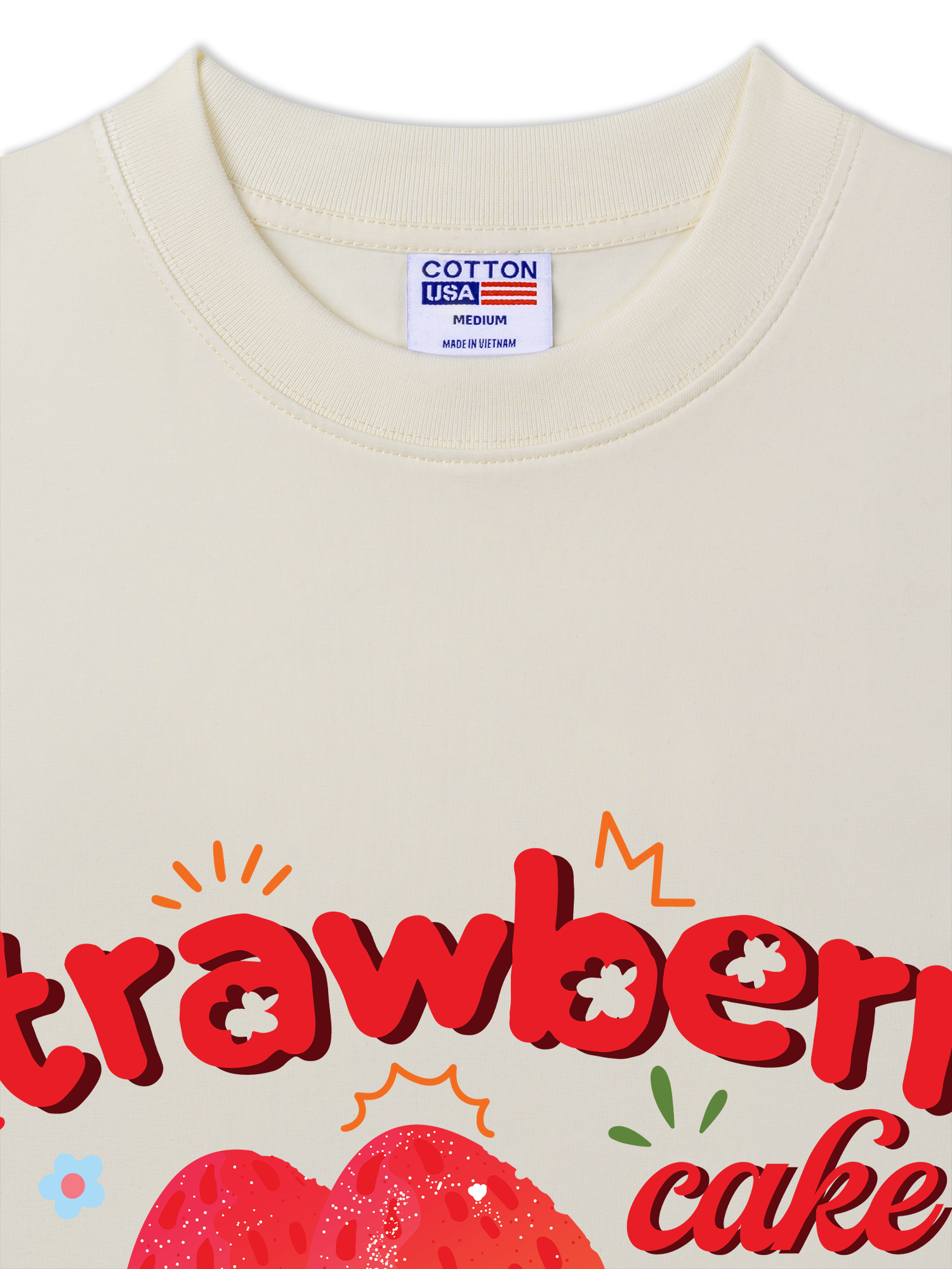 Áo Thun Relaxed Fit Strawberry Cake