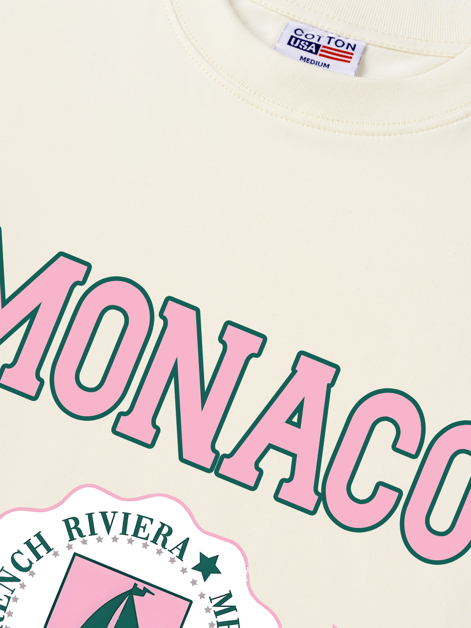 Áo Thun Relaxed Fit City Pink Monaco