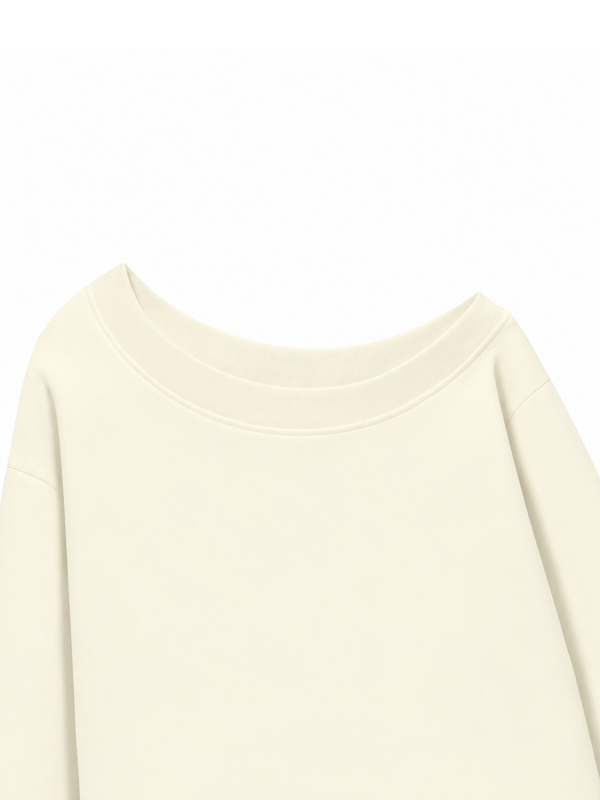 Áo Sweater Lệch Vai Nỉ Hai Da Cotton USA Basic