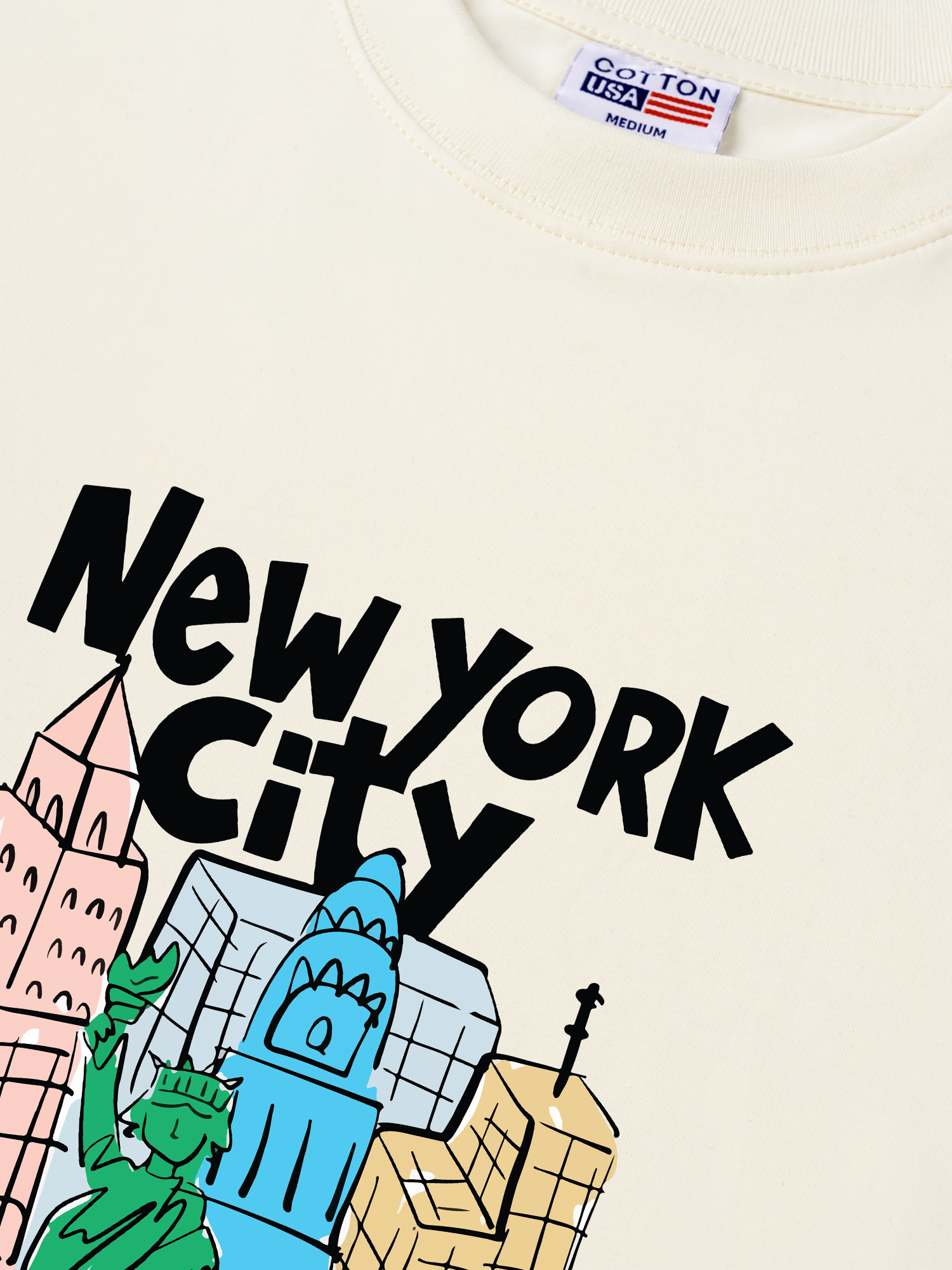 Áo Thun Relaxed Fit City New York Art