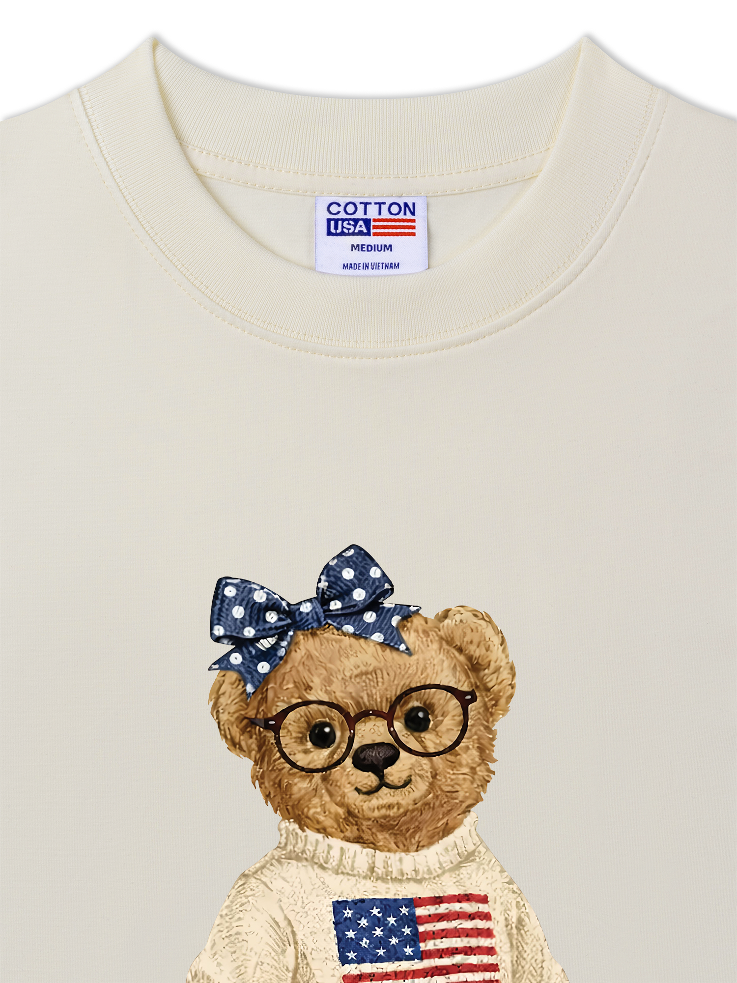 Áo Thun Relaxed Fit Soft Girl Bear