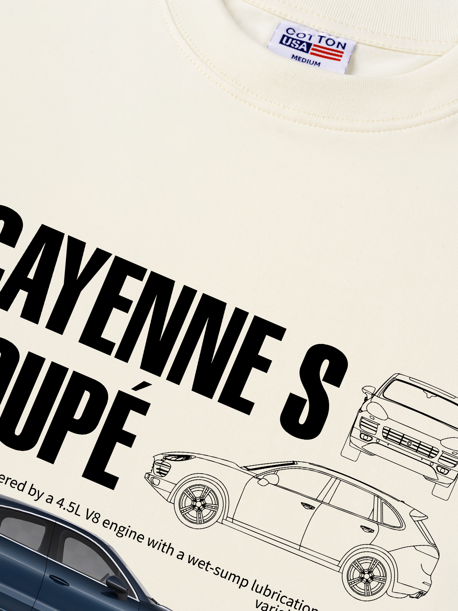 Áo Thun Relaxed Fit Porsche Cayenne S Coupe Classic