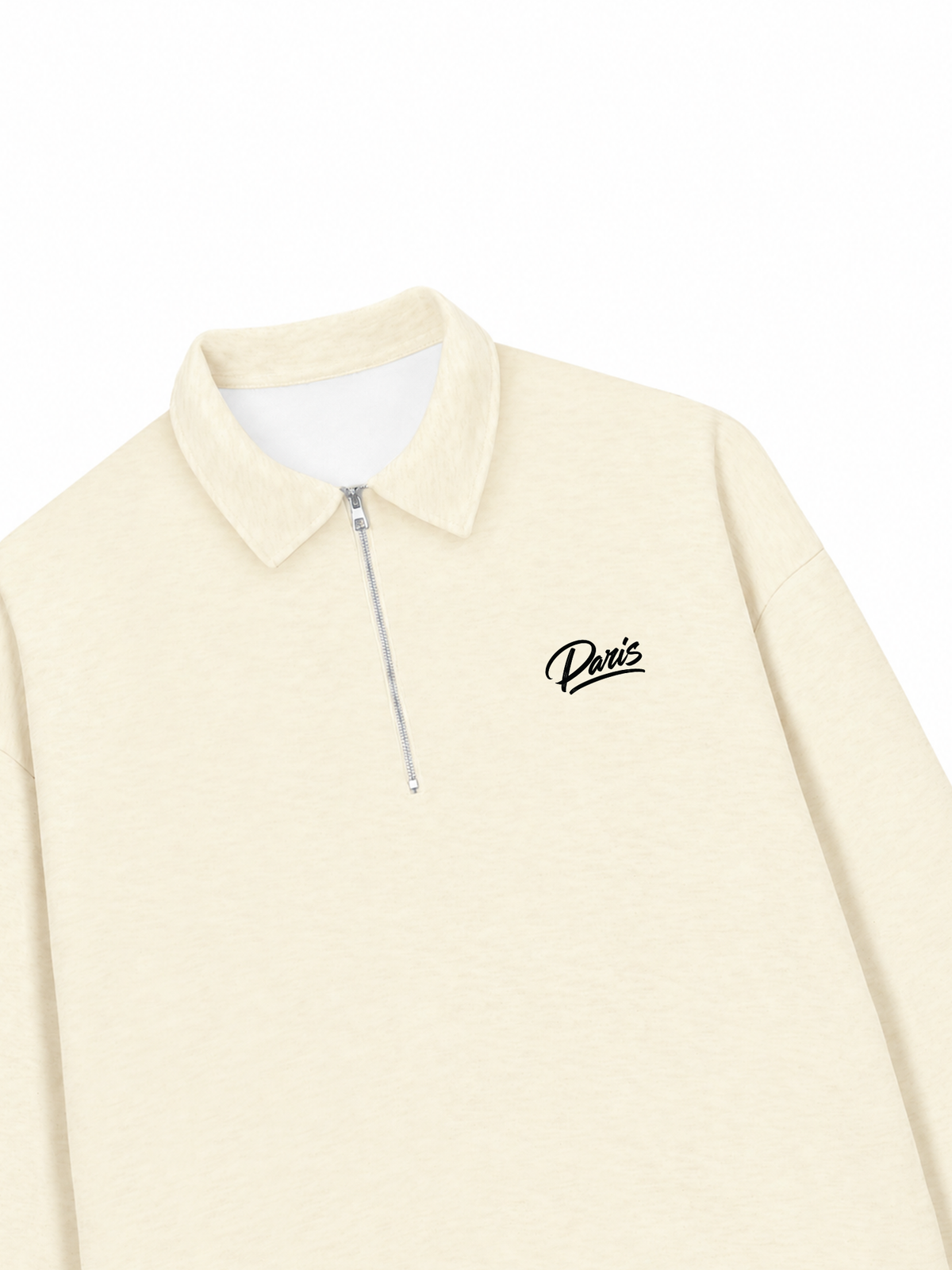 Áo Sweater Polo Nỉ Hai Da Paris Basic Logo
