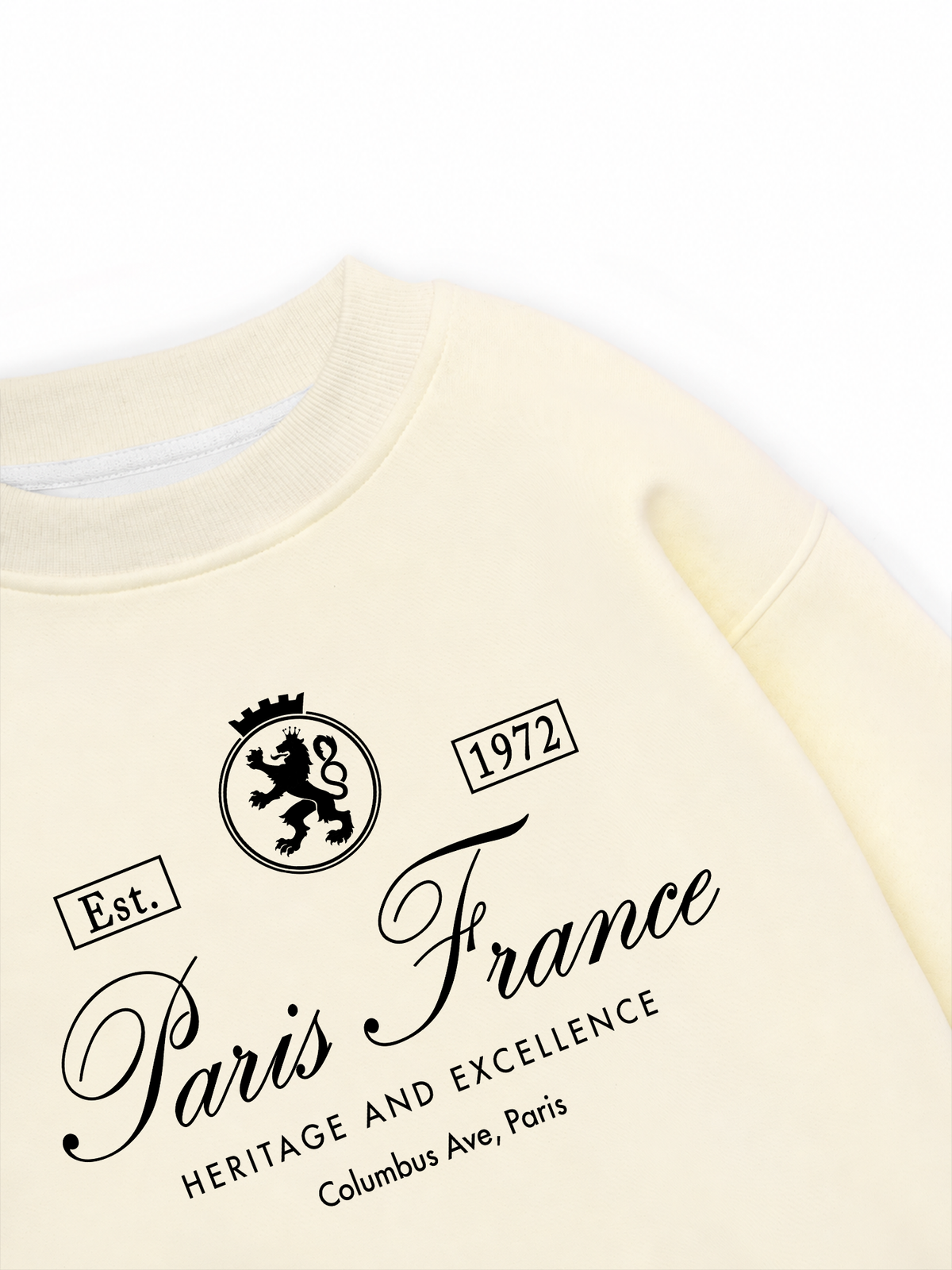 Áo Sweater Nỉ Hai Da Vintage Paris France