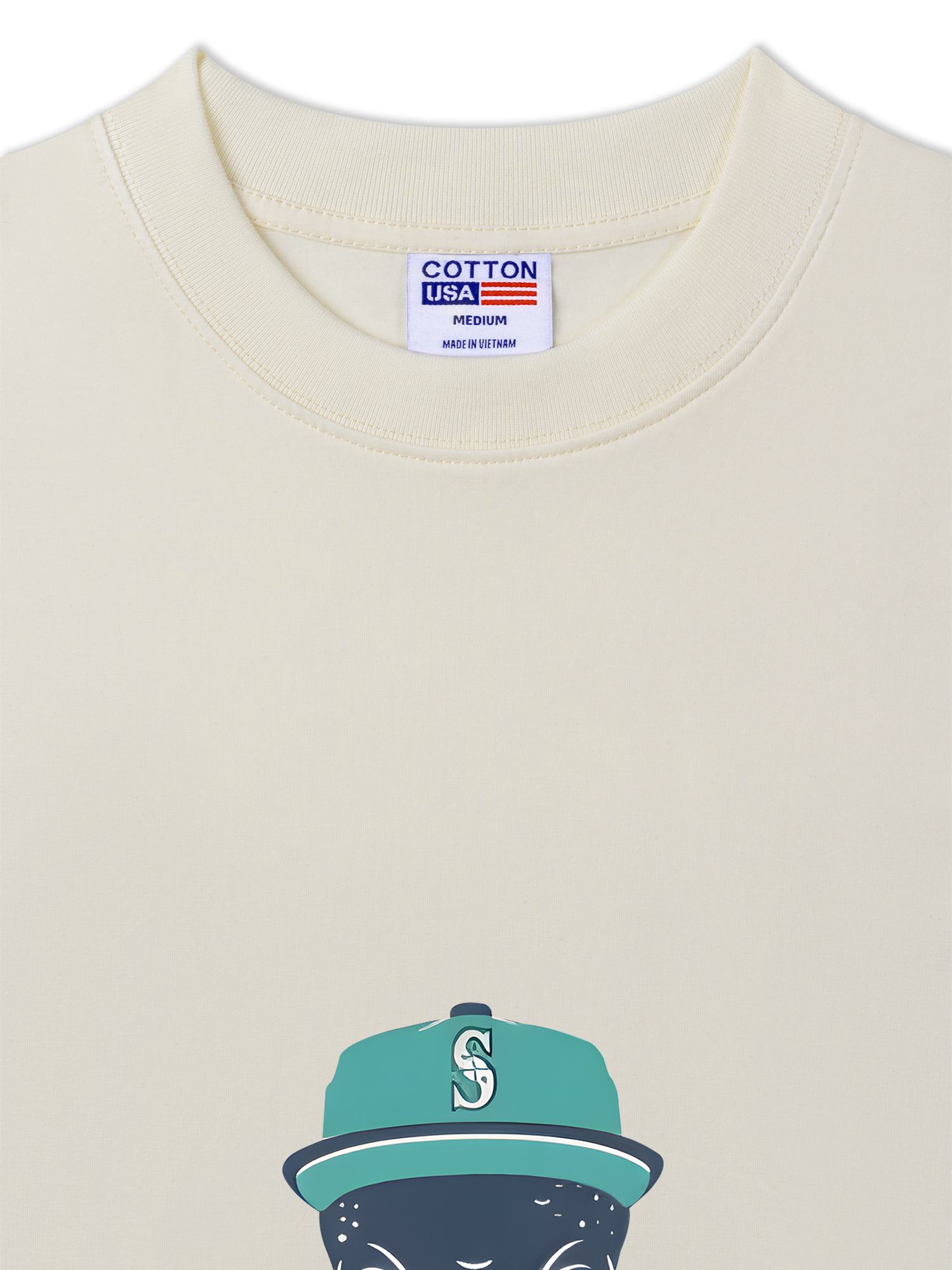 Áo Thun Relaxed Fit Baseball Green Octopus