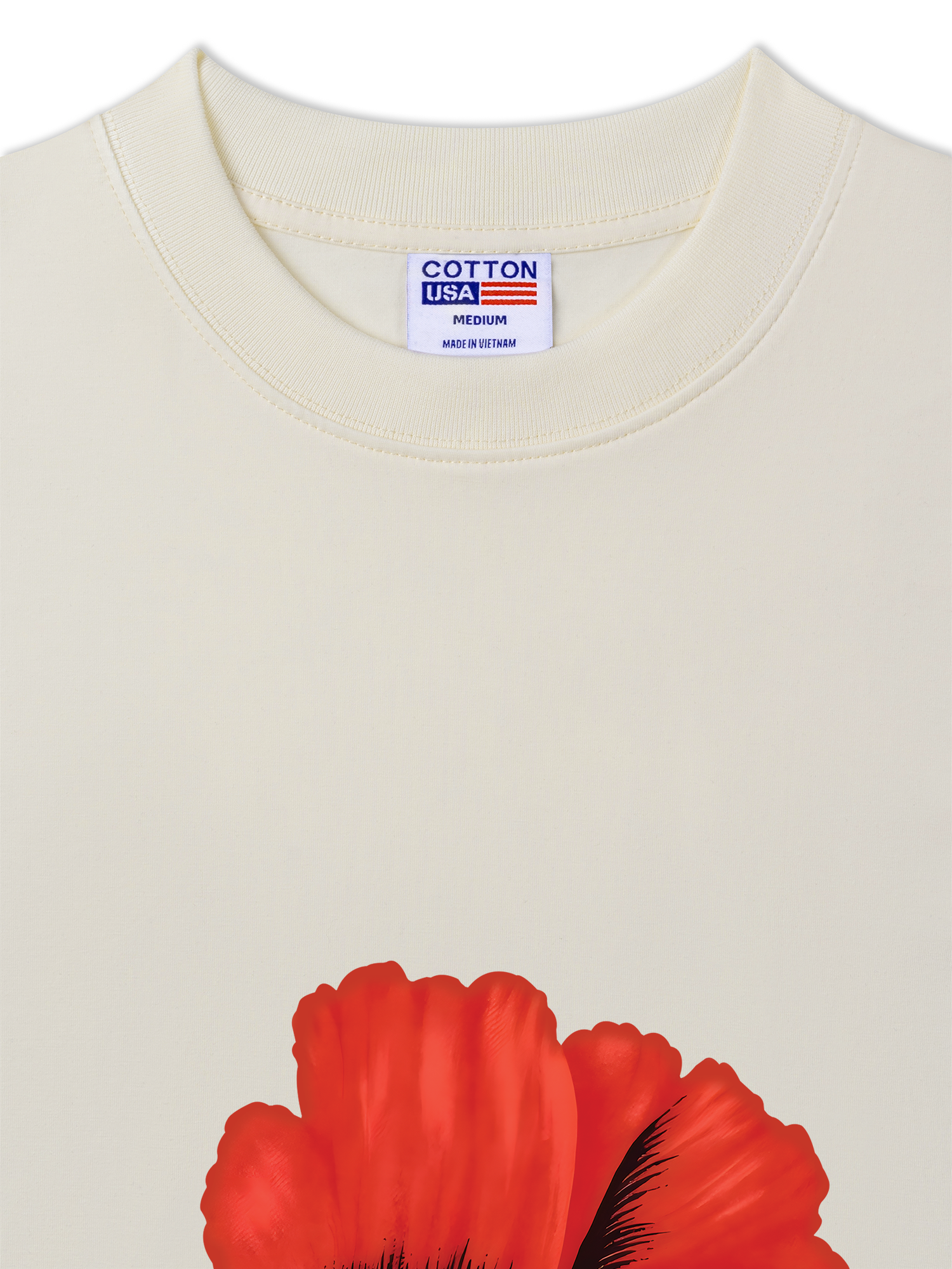 Áo Thun Relaxed Fit Floral Red