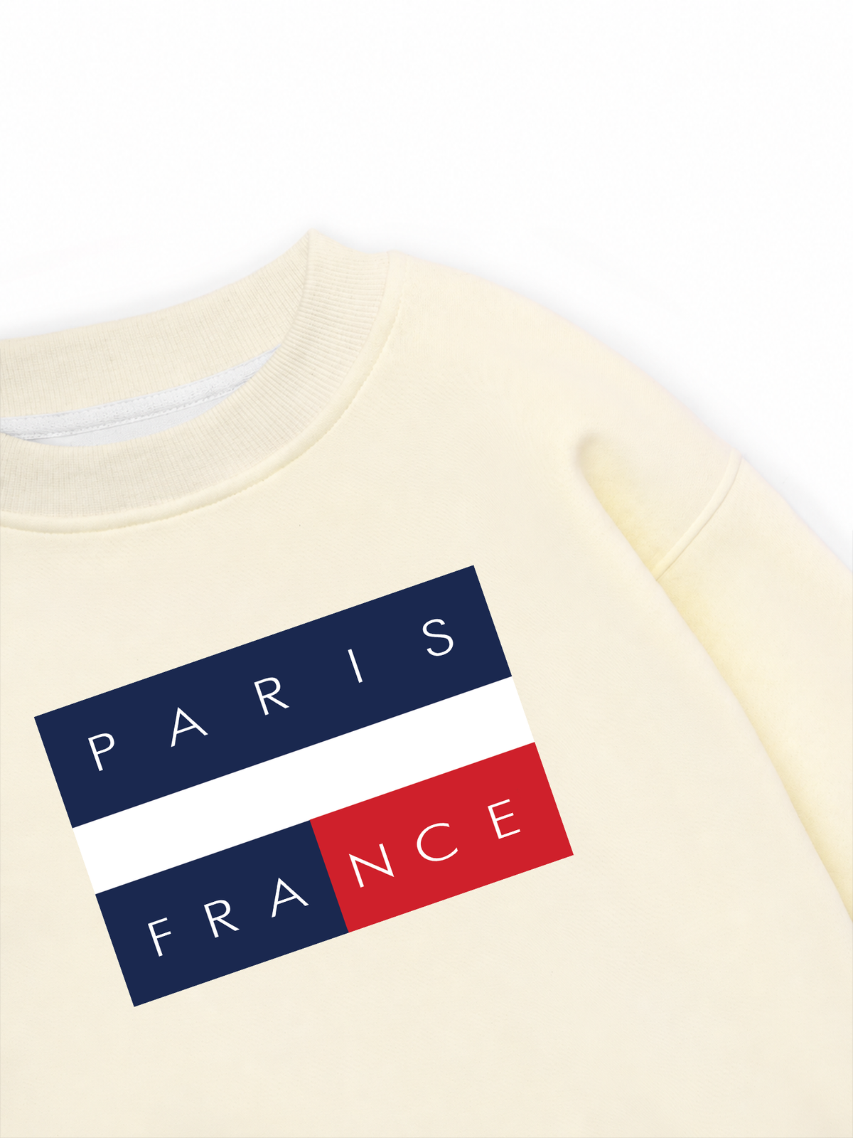 Áo Sweater Nỉ Hai Da Paris France Flag