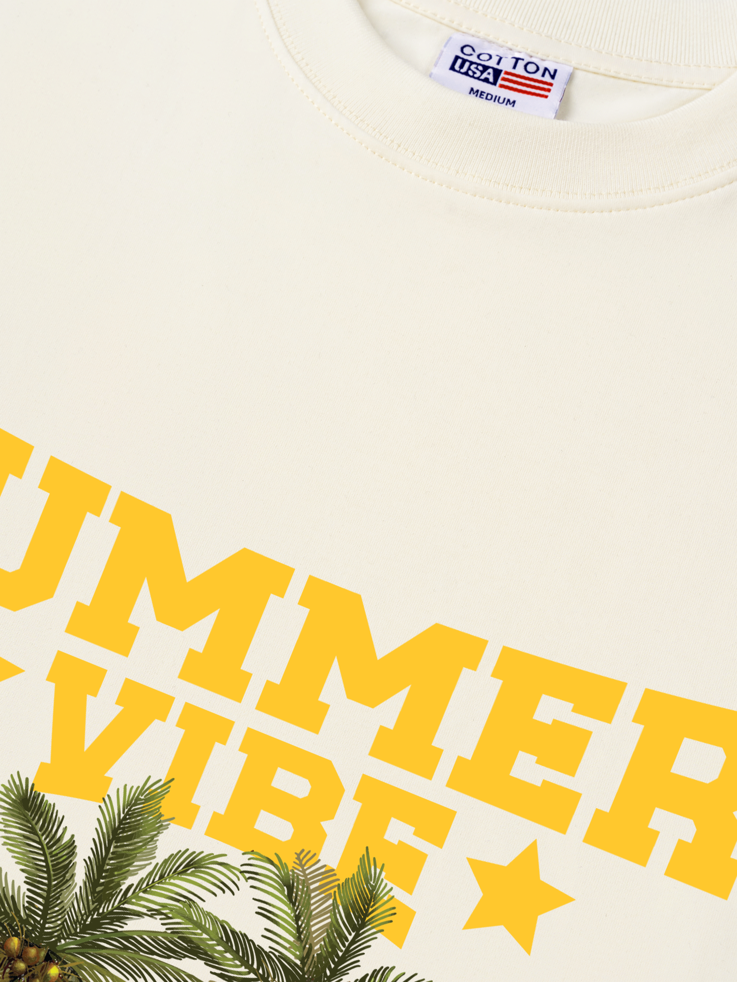 Áo Thun Relaxed Fit Tropical Summer Vibe Coconut
